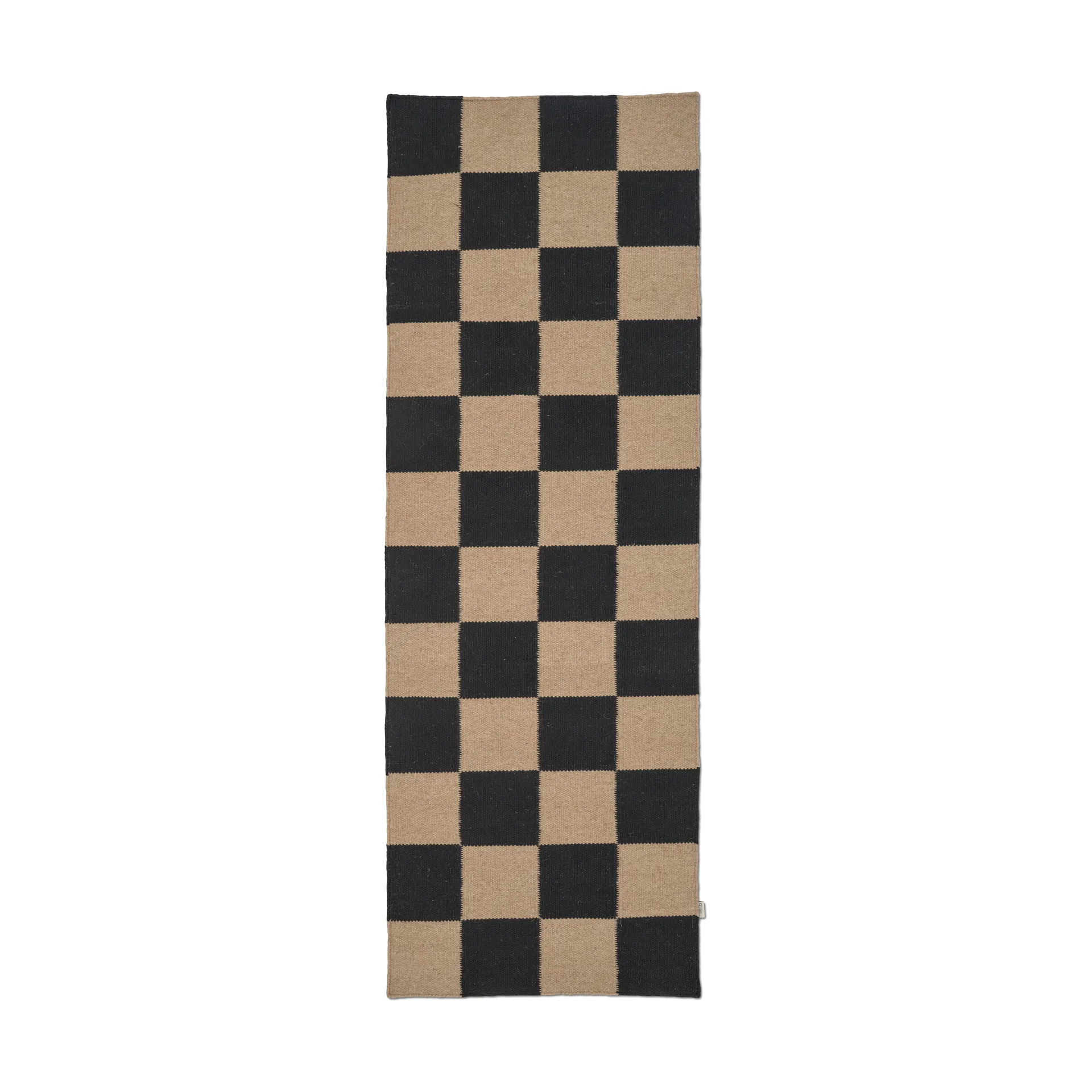Classic Collection Square käytävämatto Musta–luonnollinen, 80×240 cm