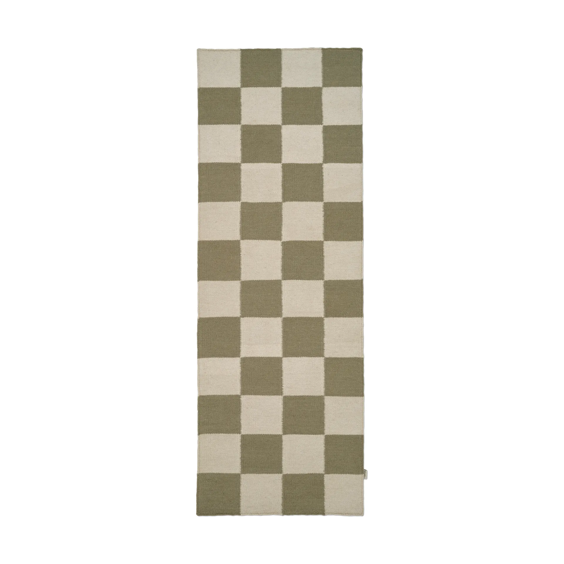 Classic Collection Square käytävämatto Valkoinen-vihreä, 80x240 cm