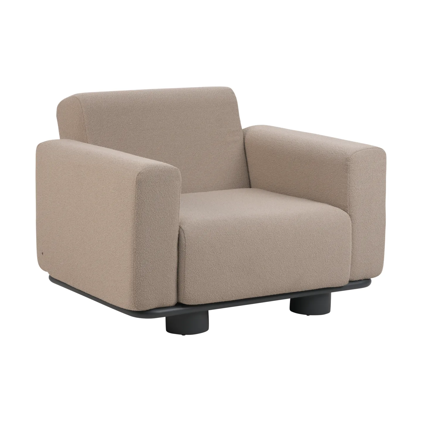Brafab Bolster nojatuoli Antracit-teddy beige