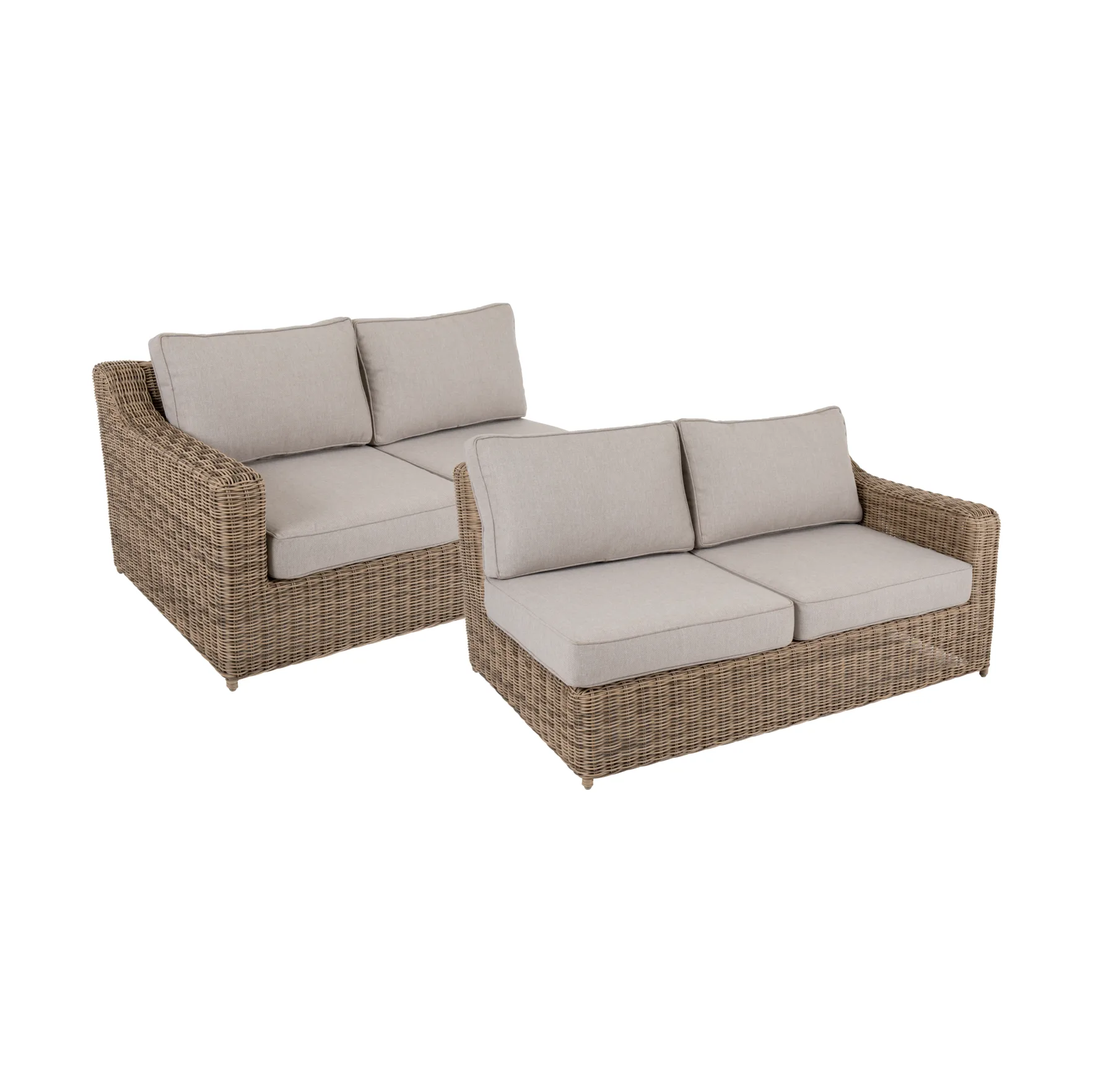 Brafab Glendon sohva­moduuli Rustic-beige, pääte oikea ja vasen 2 osaa