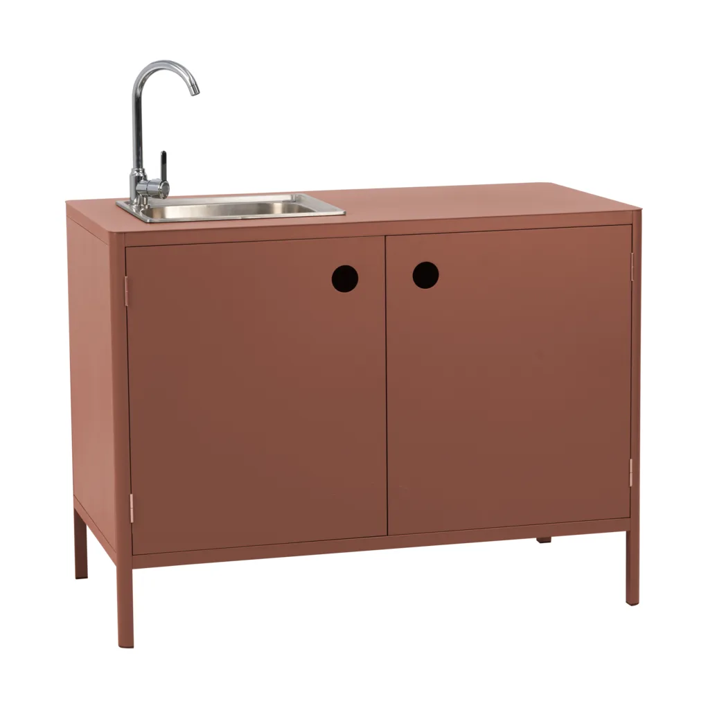 Brafab Kelia ulkokeittiön allaskaappi Zin red, 121x90x64