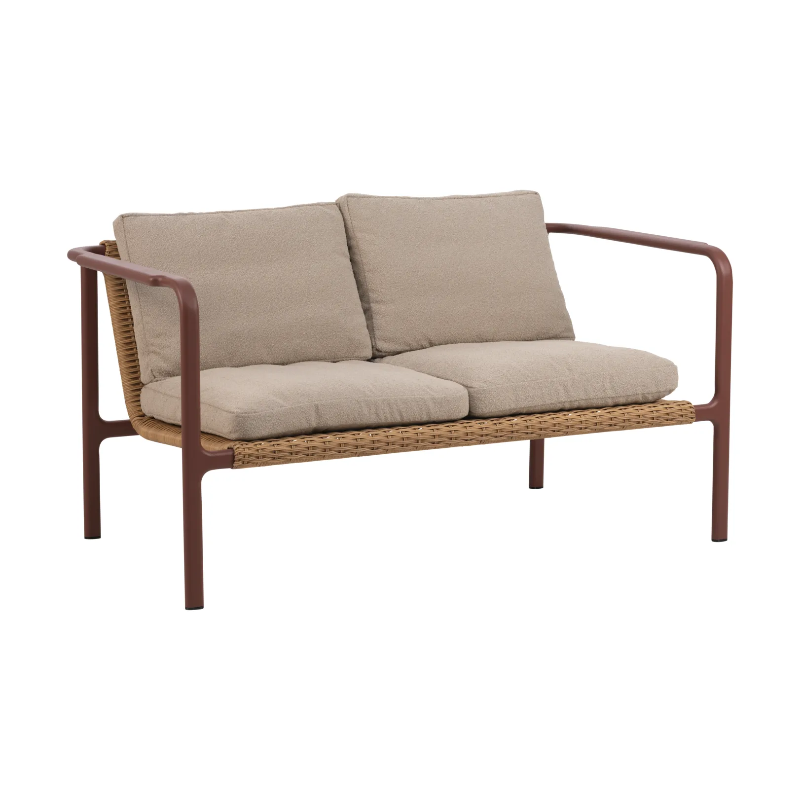 Brafab Motty sohva Zin red-teddy beige, 2-istuin