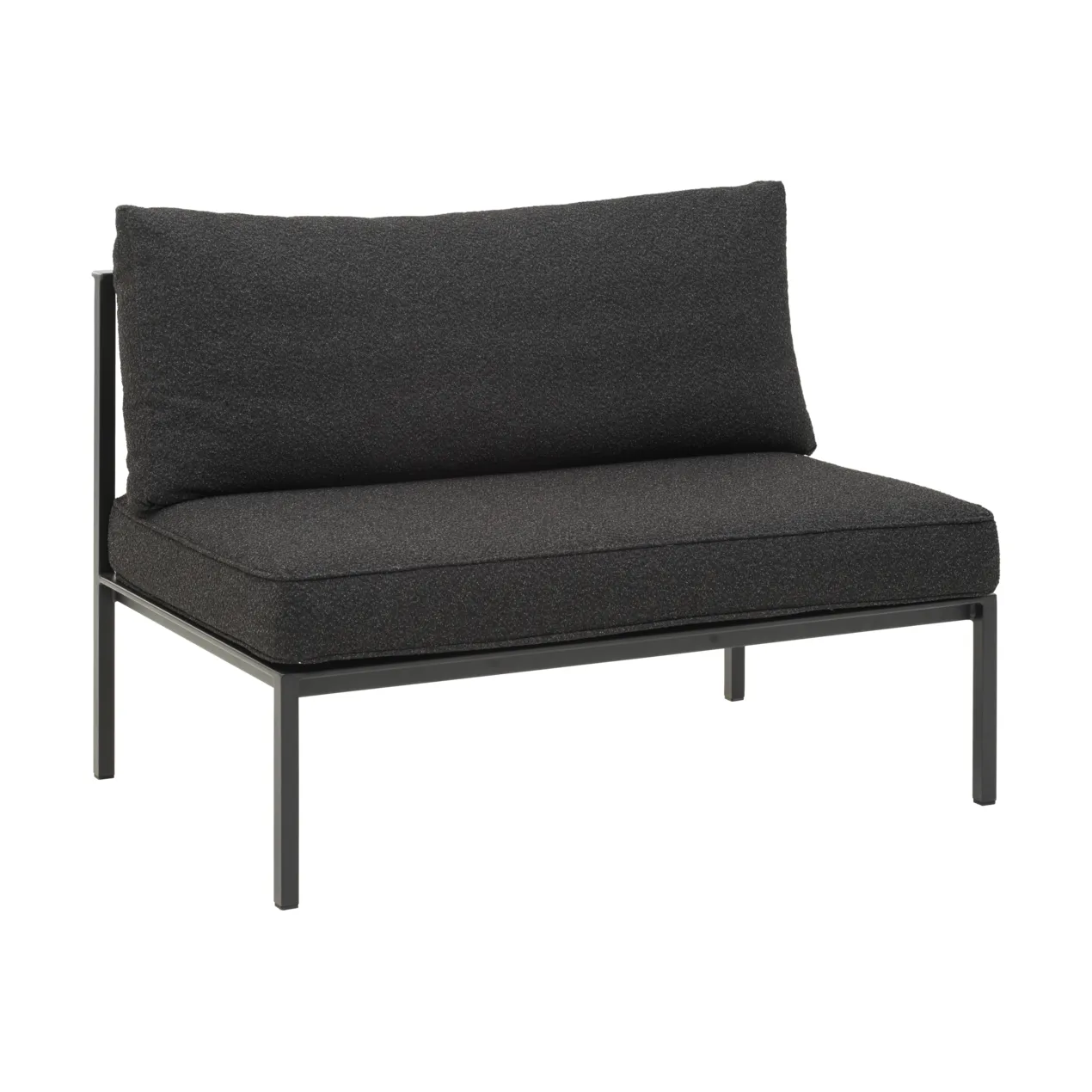 Brafab Upper moduulisohva Musta teddy black, keskiosa