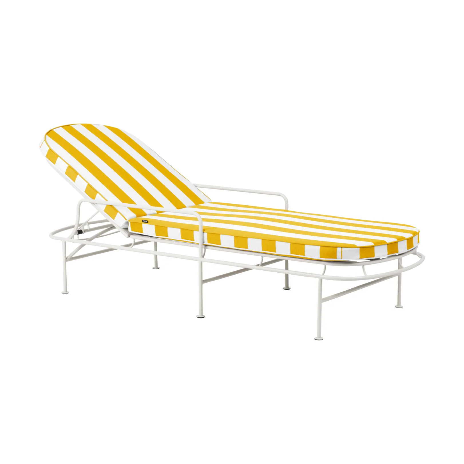 Brafab Arts leposohva 196×96 cm Soft White-keltaiset raidat
