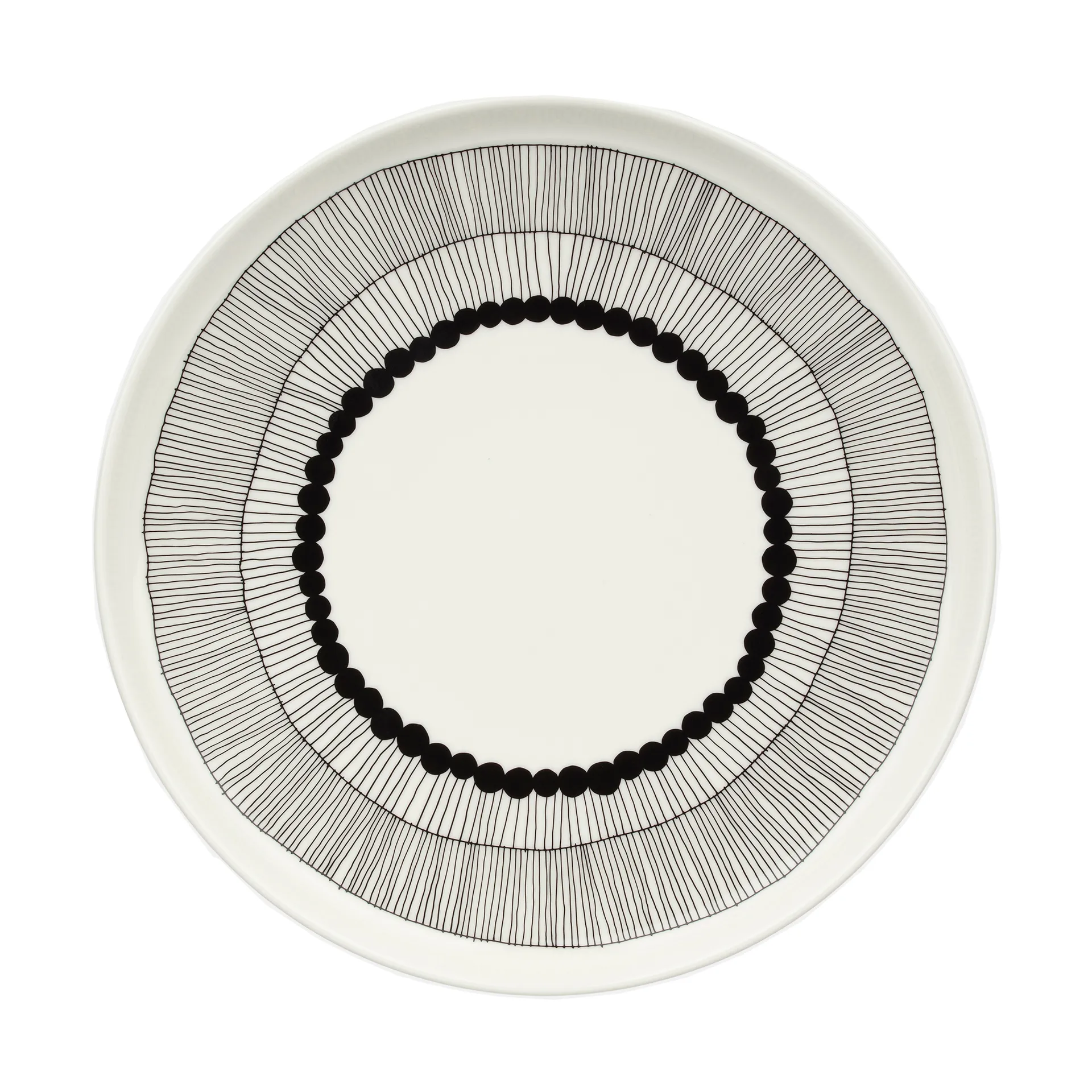 Marimekko Siirtolapuutarha lautanen Ø 25 cm Valkoinen-musta