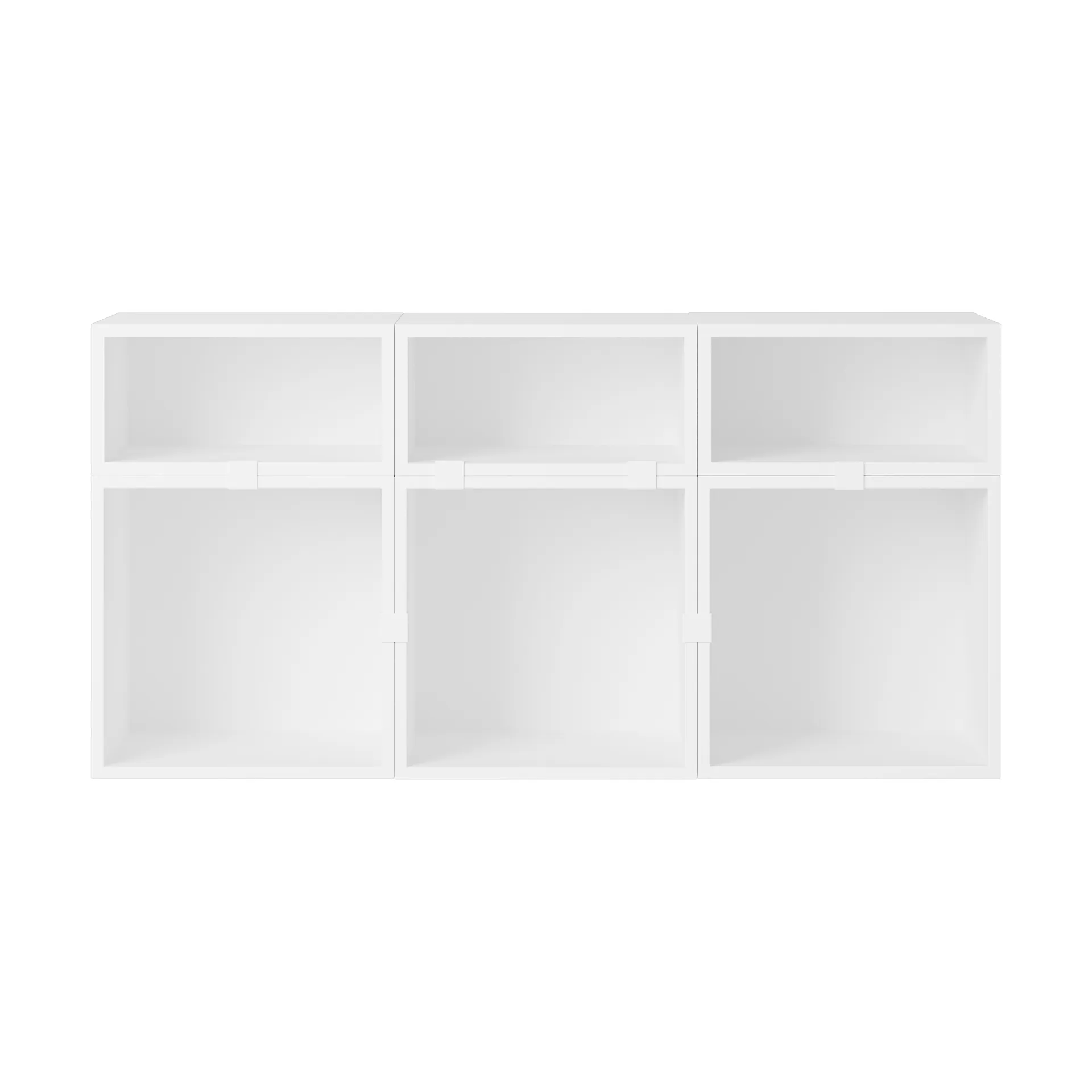 Muuto Stacked säilytysjärjestelmä senkki kokoonpano 5 Valkoinen
