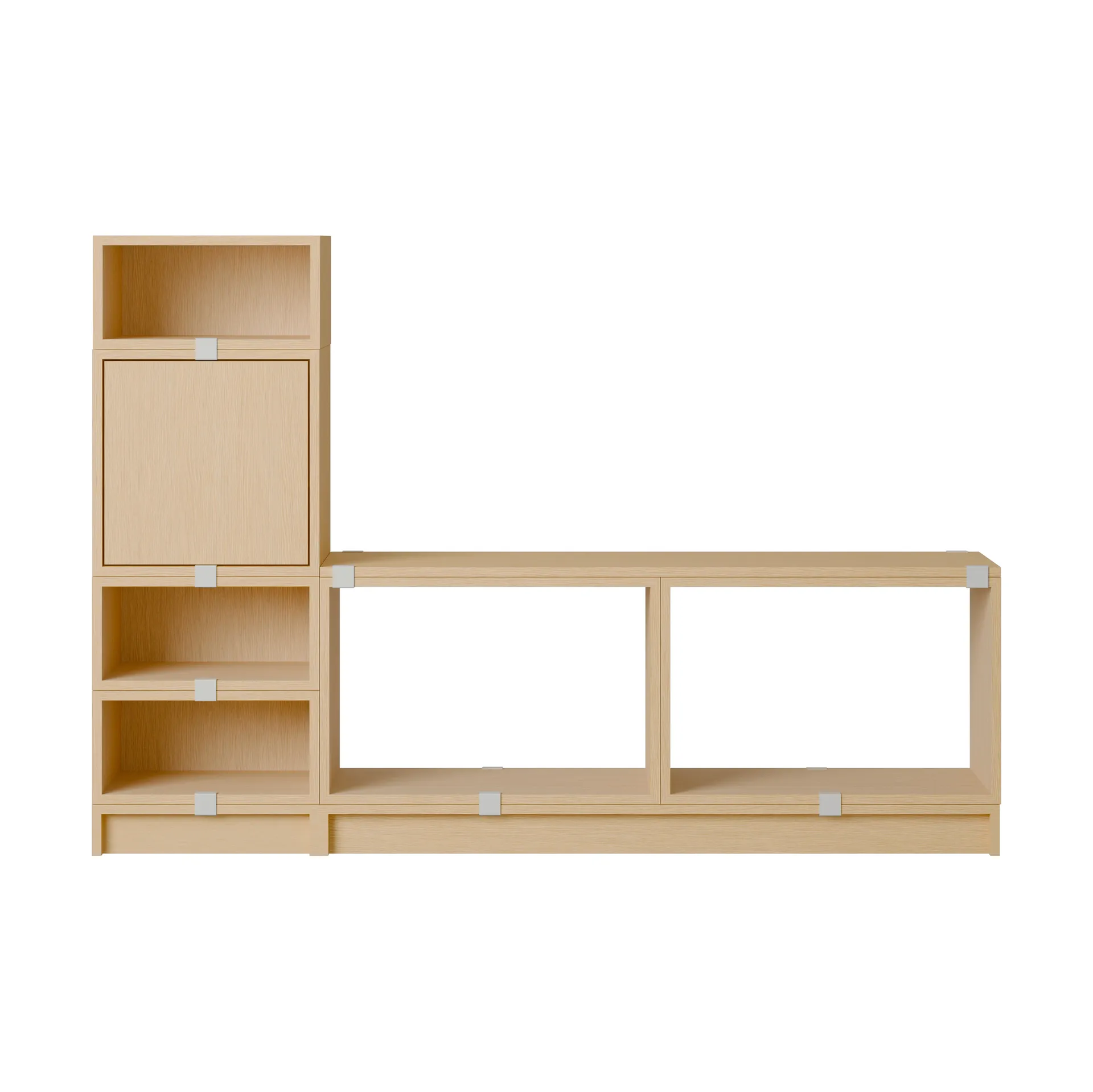 Muuto Stacked säilytysjärjestelmä eteinen kokoonpano 1 Tammi