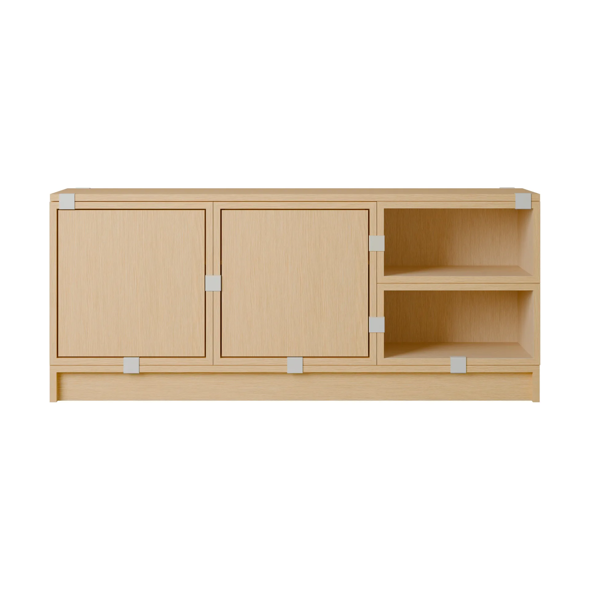 Muuto Stacked säilytysjärjestelmä eteinen kokoonpano 2 Tammi
