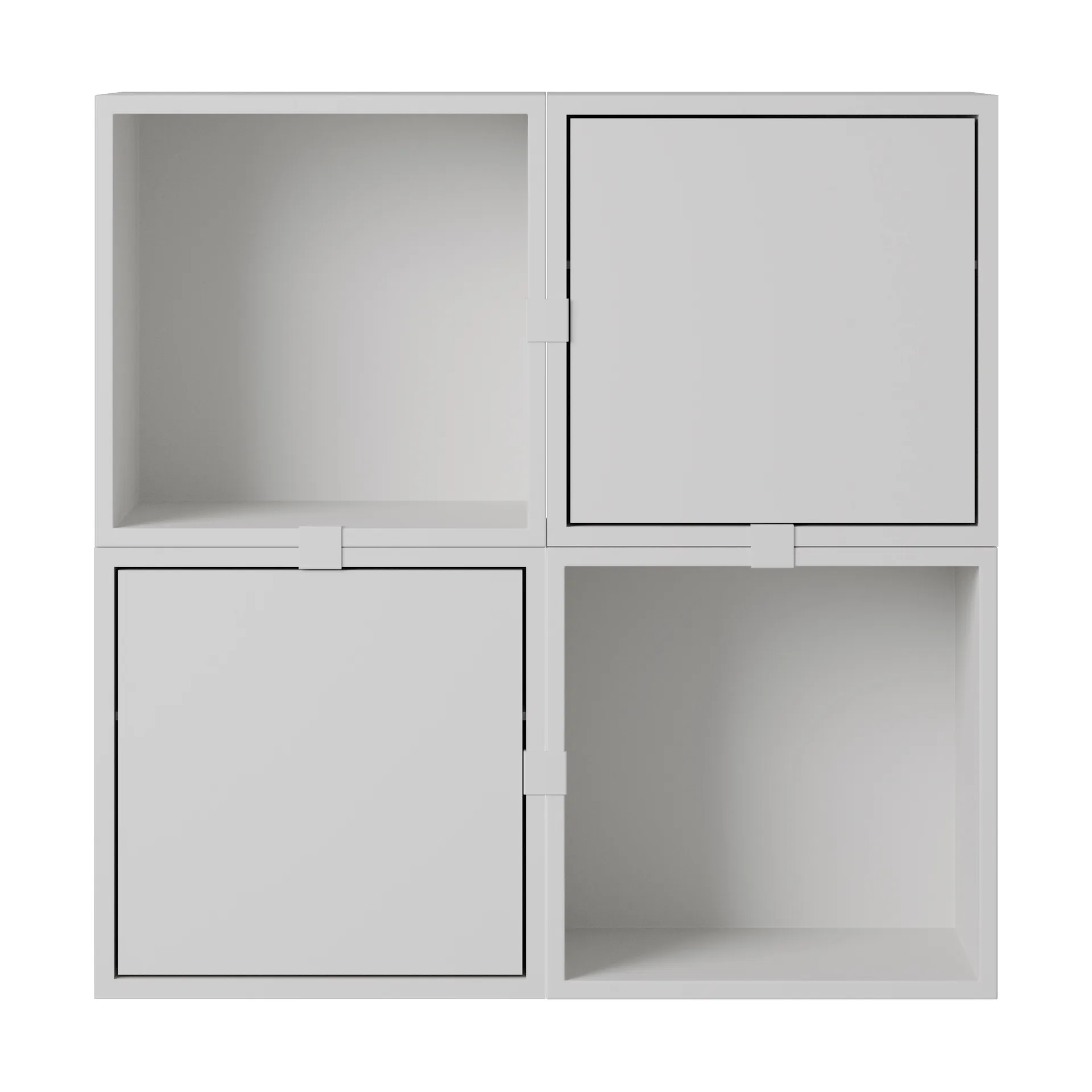 Muuto Stacked säilytysjärjestelmä eteinen kokoonpano 4 Harmaa
