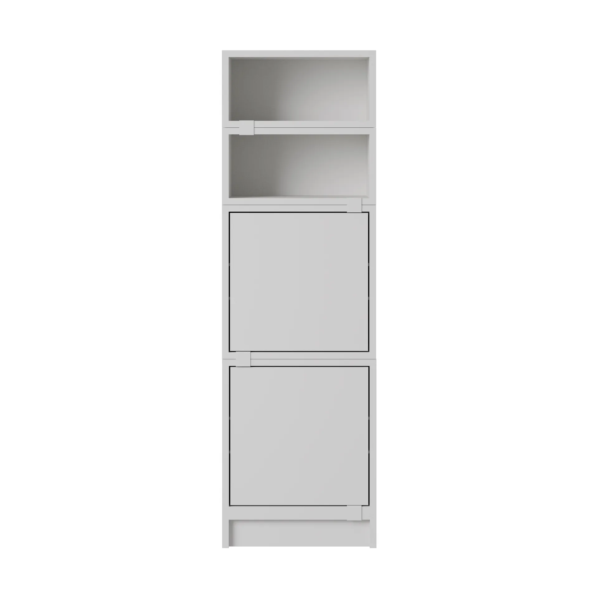 Muuto Stacked säilytysjärjestelmä toimisto kokoonpano 4 Harmaa
