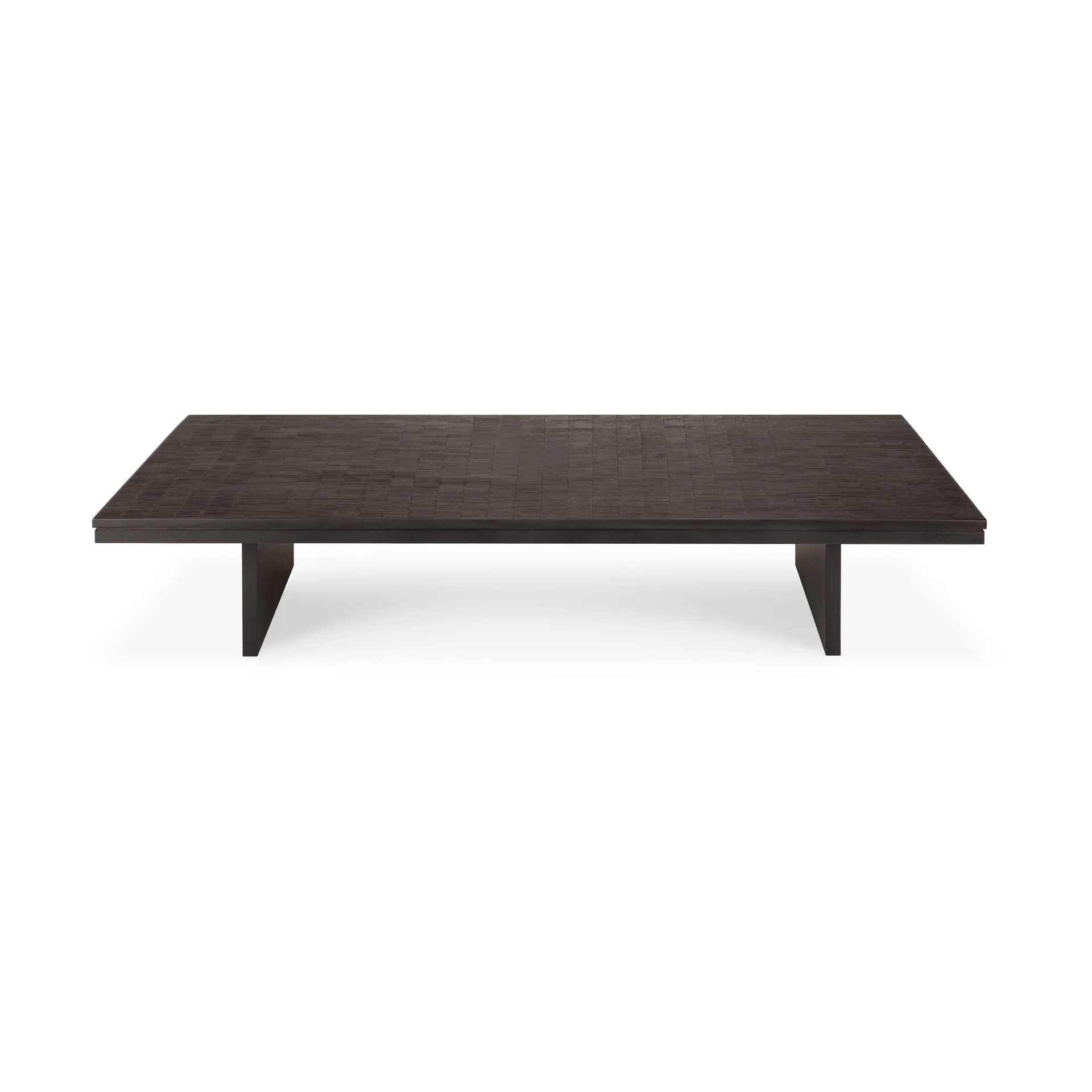 Ethnicraft Grooves sohvapöytä Off black teak, 170x120 cm