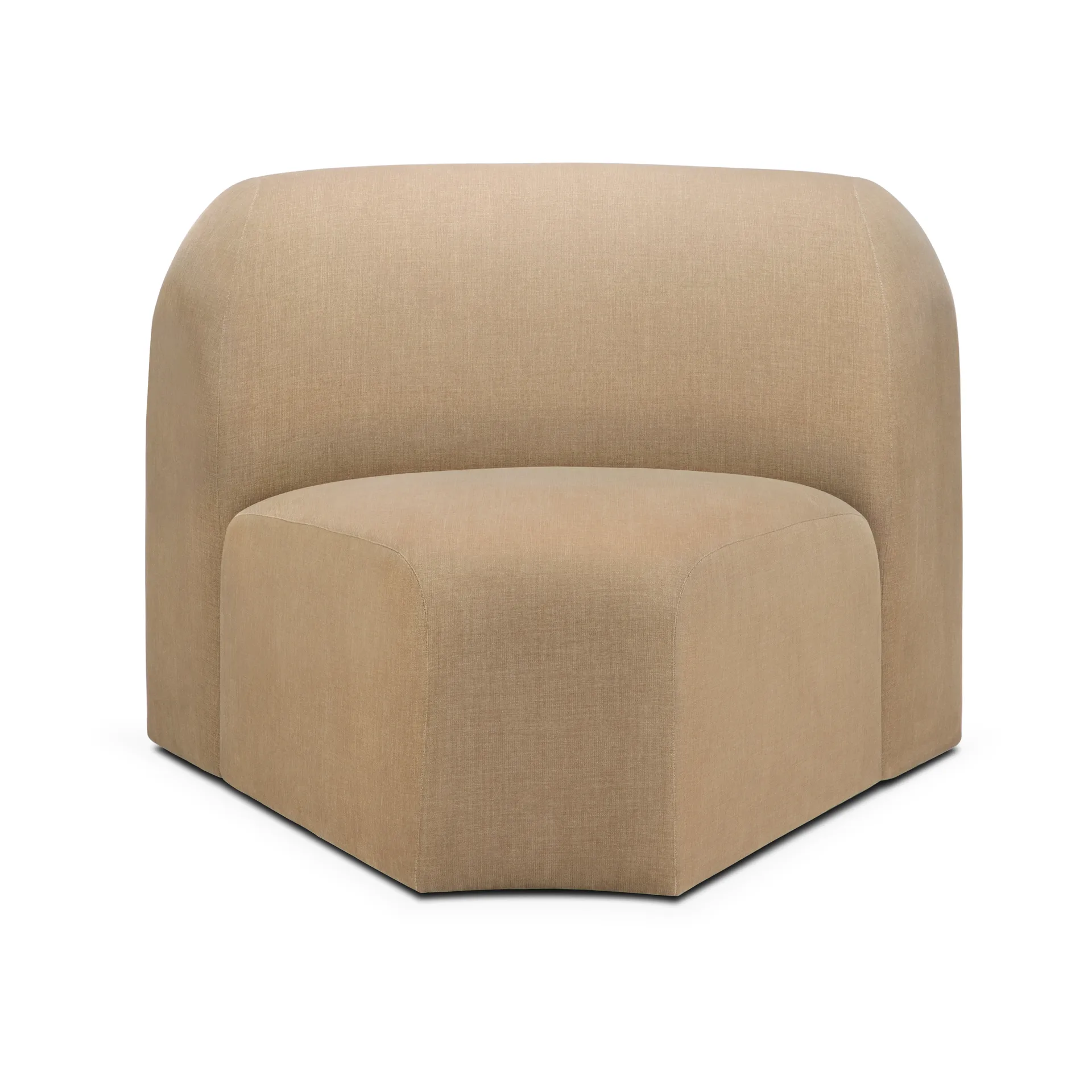 Ethnicraft Bulky modulaarisohva 45° kulmamoduuli Light sepia
