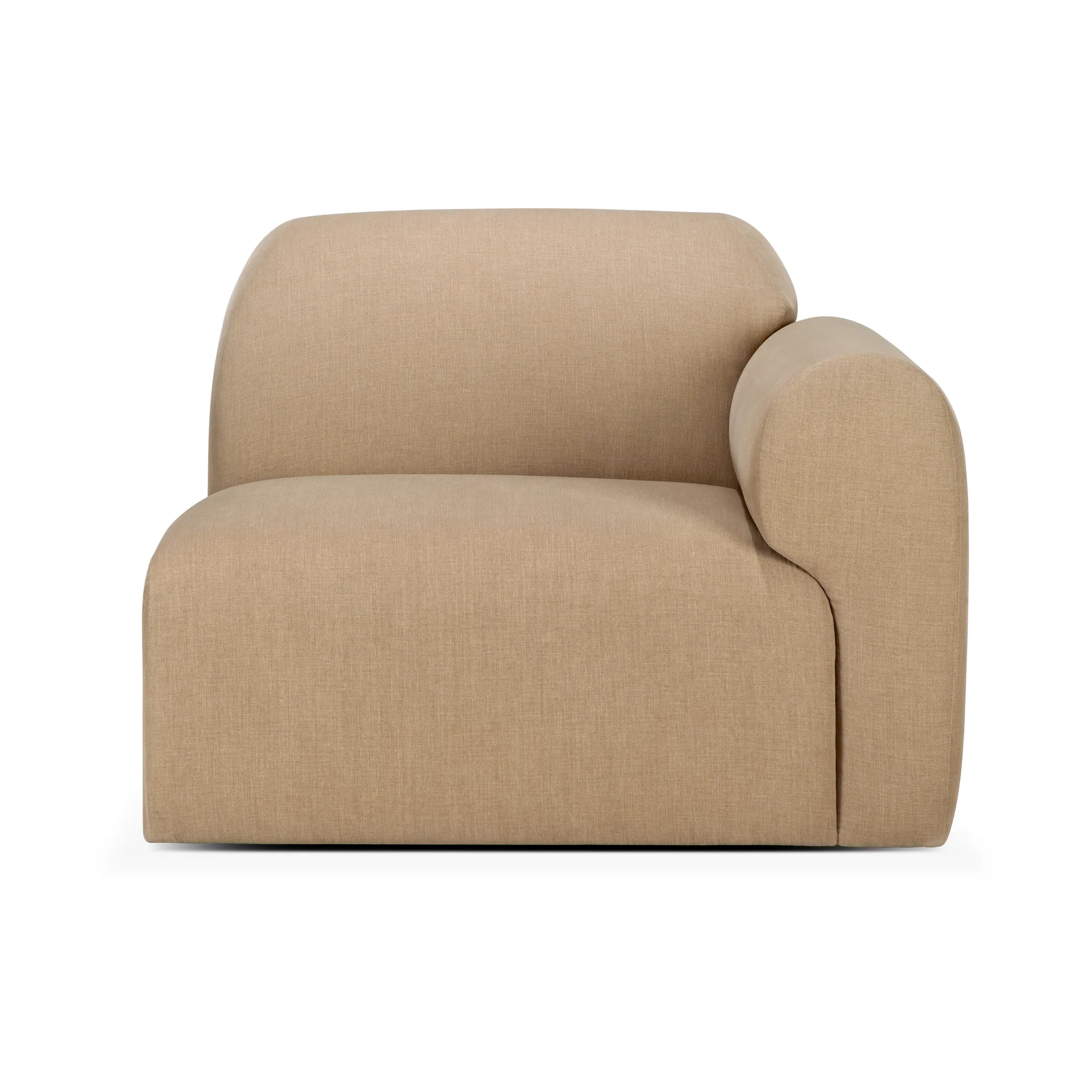 Ethnicraft Bulky moduulisohva pääty käsinojalla vasen Light sepia