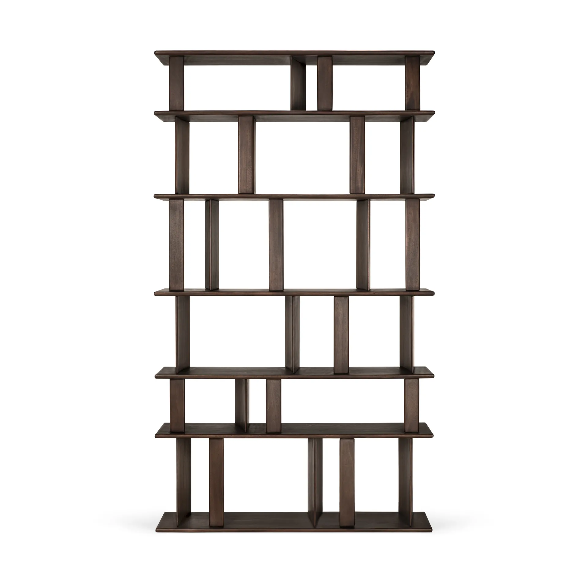Ethnicraft Block kirjahylly Espresso matta mahonki, 120×207 cm