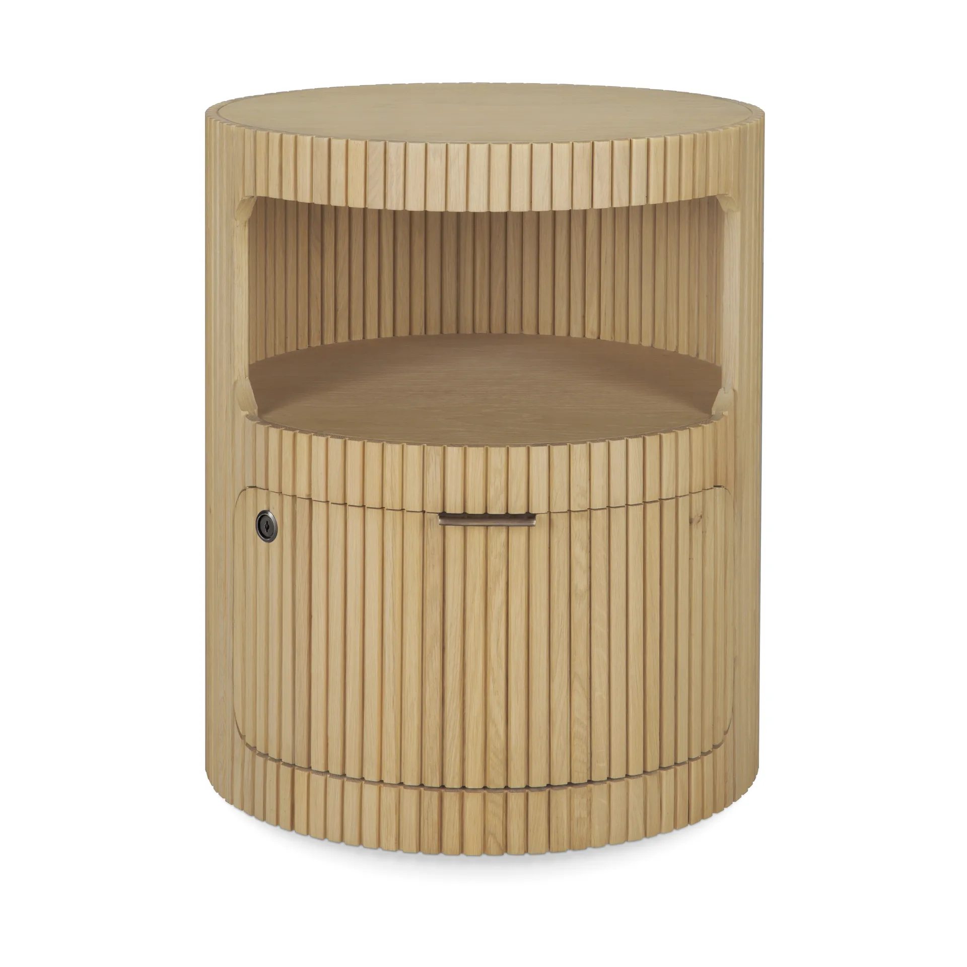 Ethnicraft Boomerang kassakaappi avaimella lukittava Tammi, Ø45 cm
