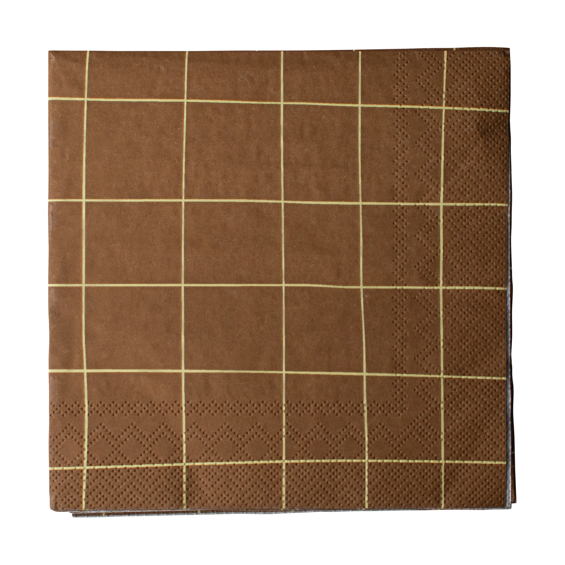 DBKD Square paperiservietti 33x33 cm 20-pakkaus Ruskea