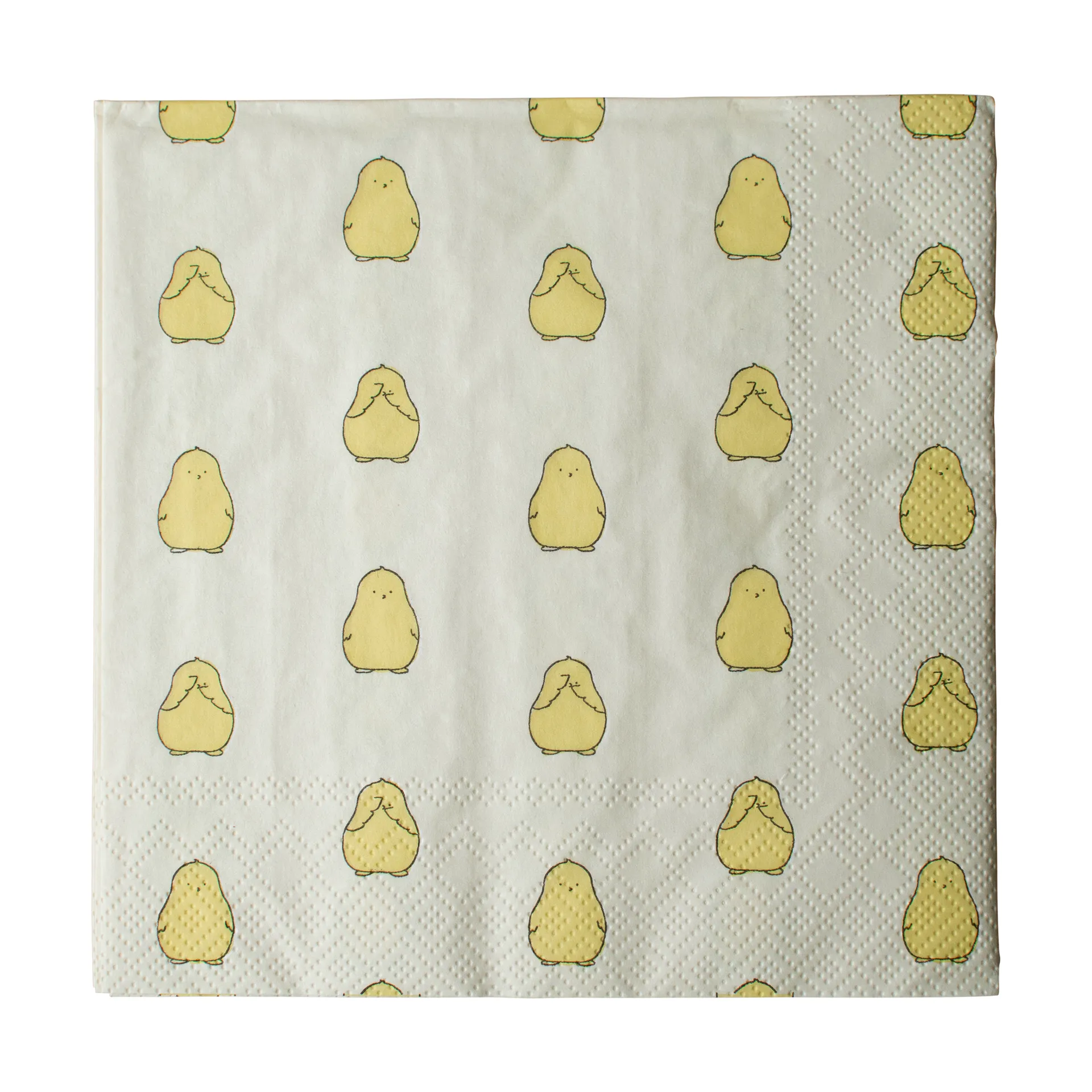 DBKD Chubby chicken paperiservietti 20-pack Keltainen, 33x33 cm