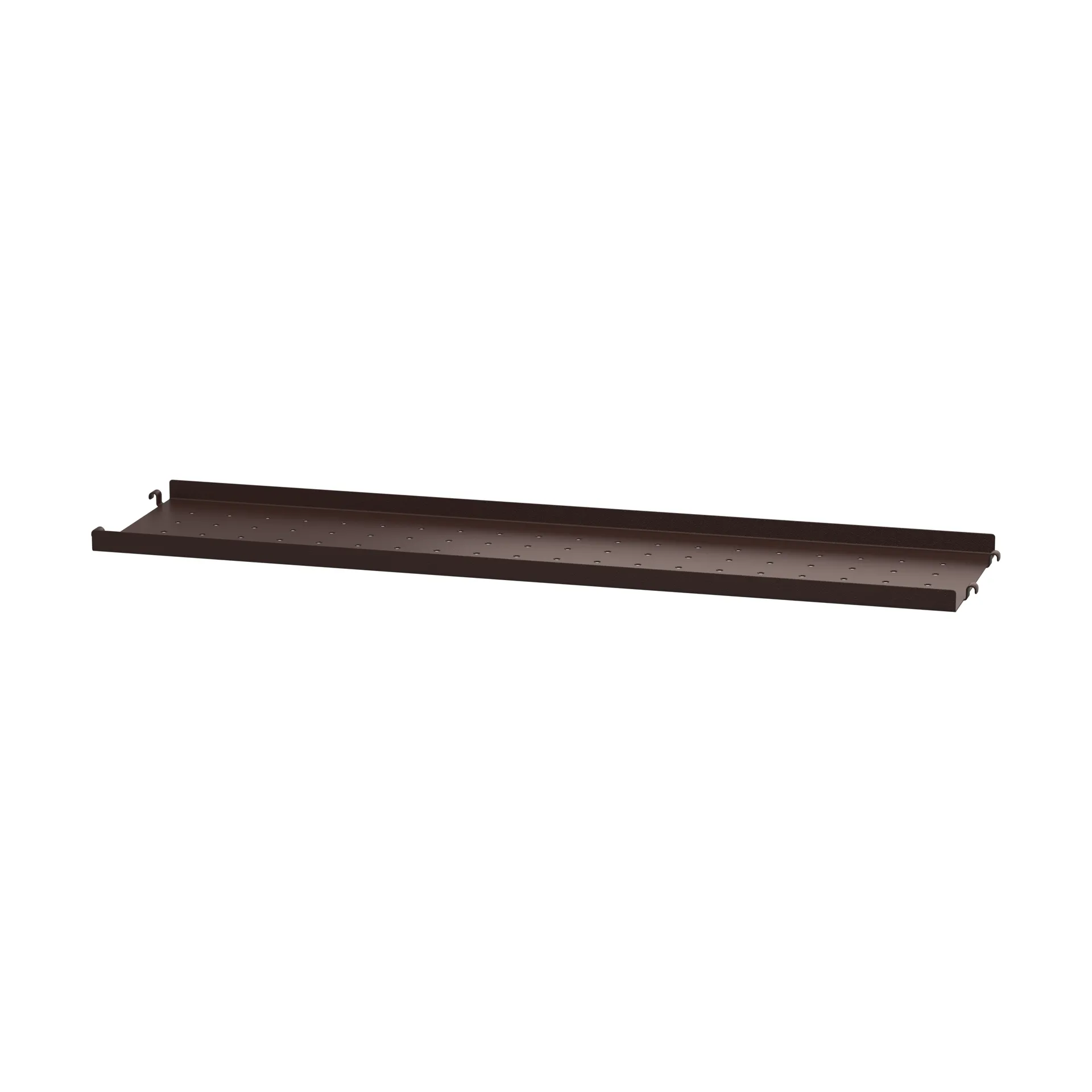 String String hyllylevy metalli Tummanruskea, 78x20, matala reuna