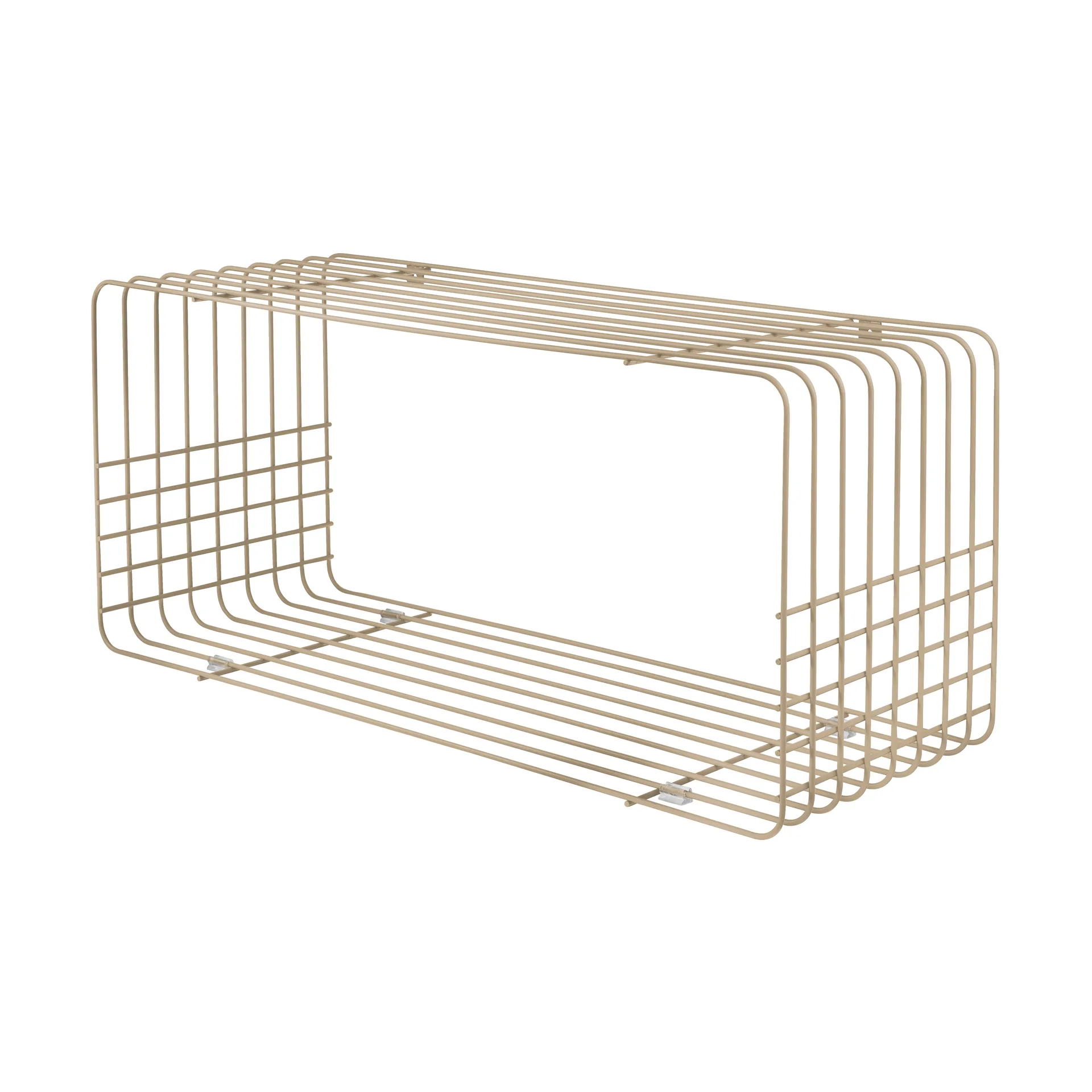 Mette Ditmer Wire-hylly Hiekka, 31×70×26 cm