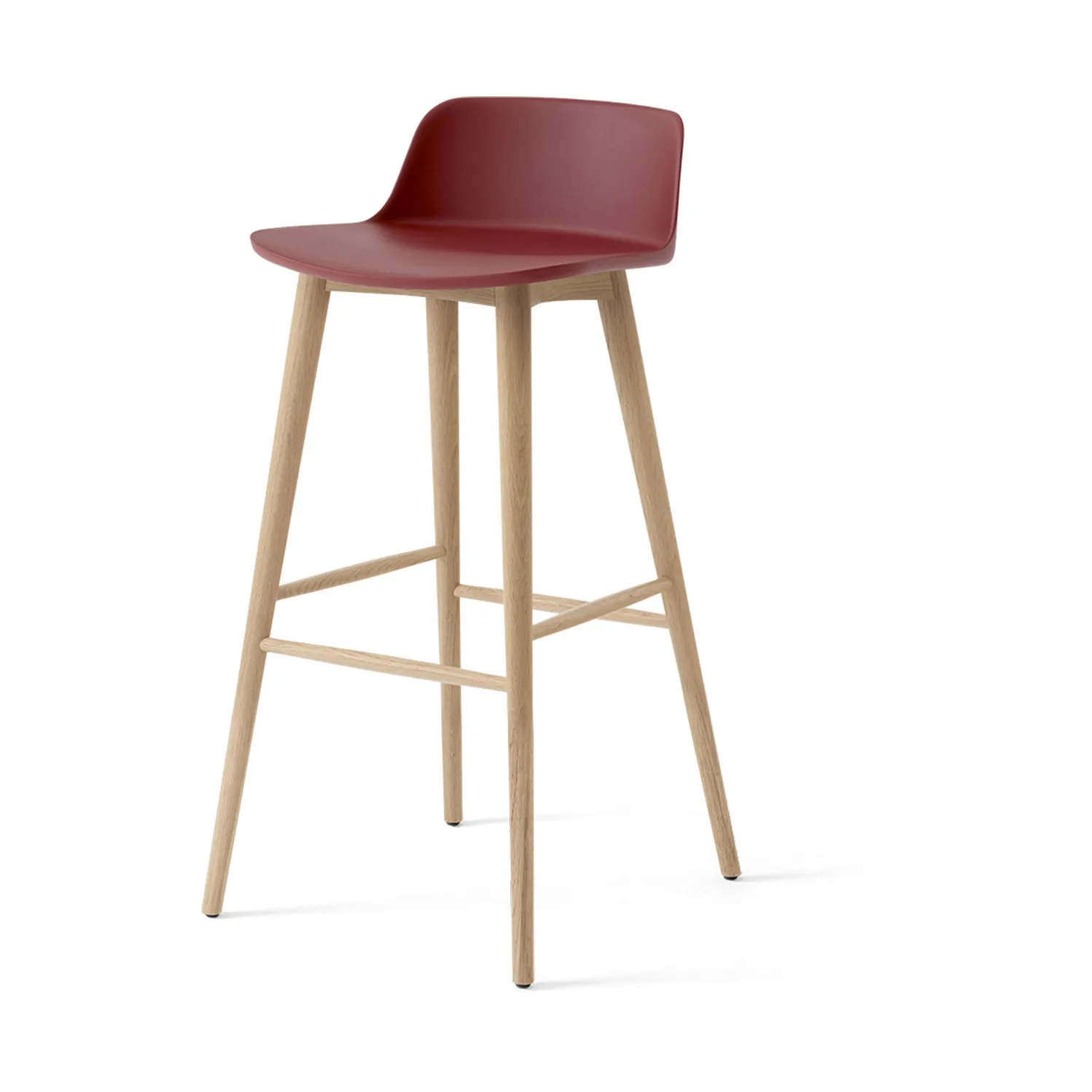 &Tradition Rely HW123 baarituoli Red brown-lakattu tammi, 75 cm