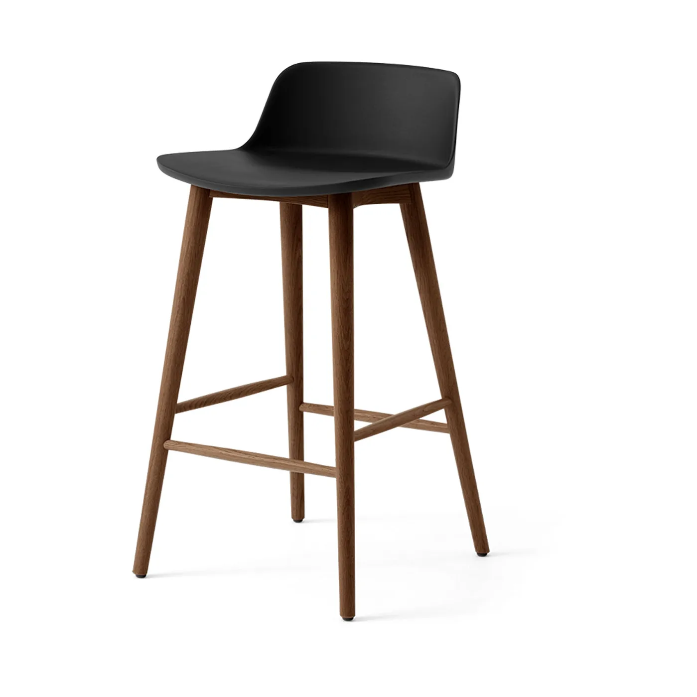 &Tradition Rely HW118 baarituoli Black-lakattu pähkinä, 65 cm