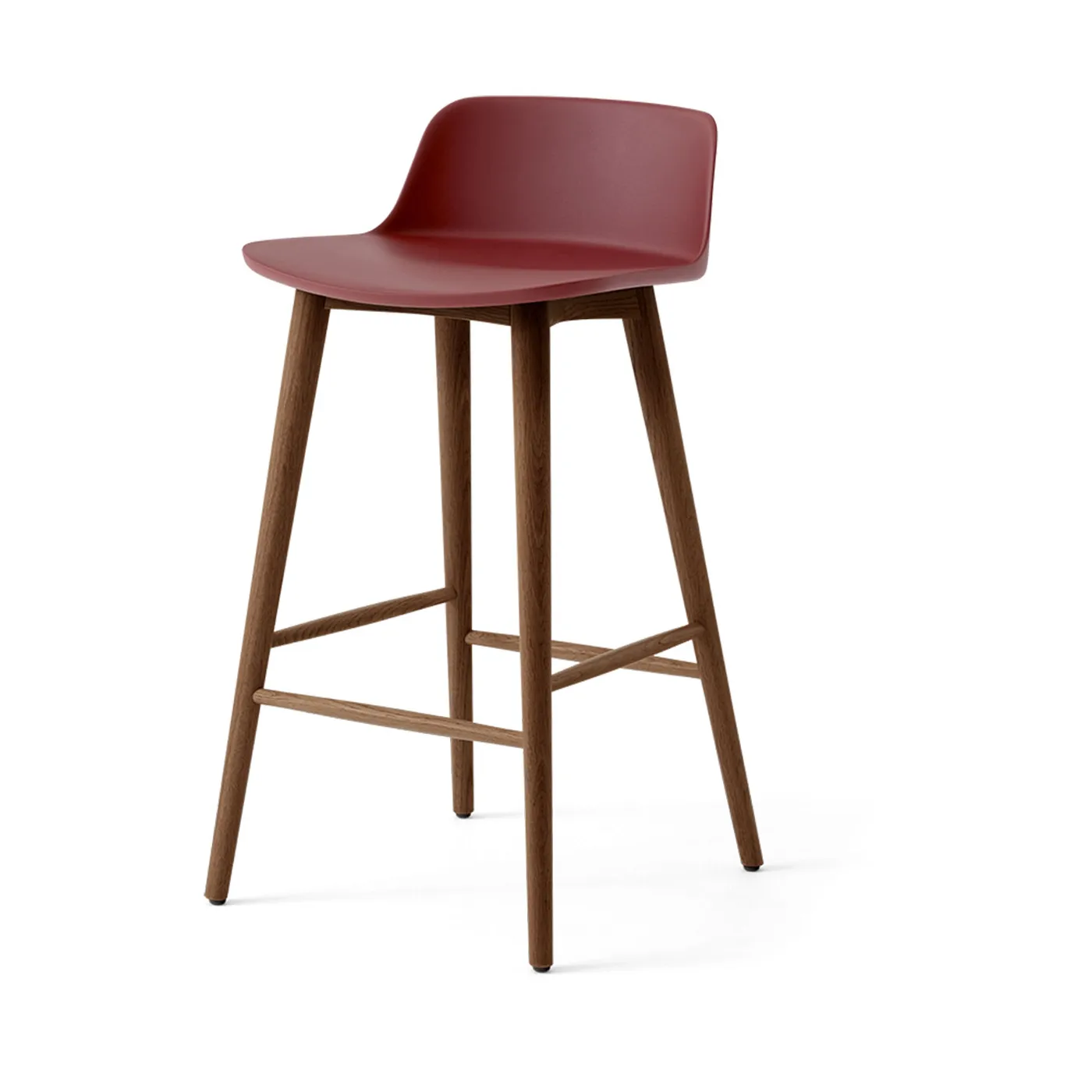 &Tradition Rely HW118 baarituoli Red brown-lakattu pähkinä, 65 cm