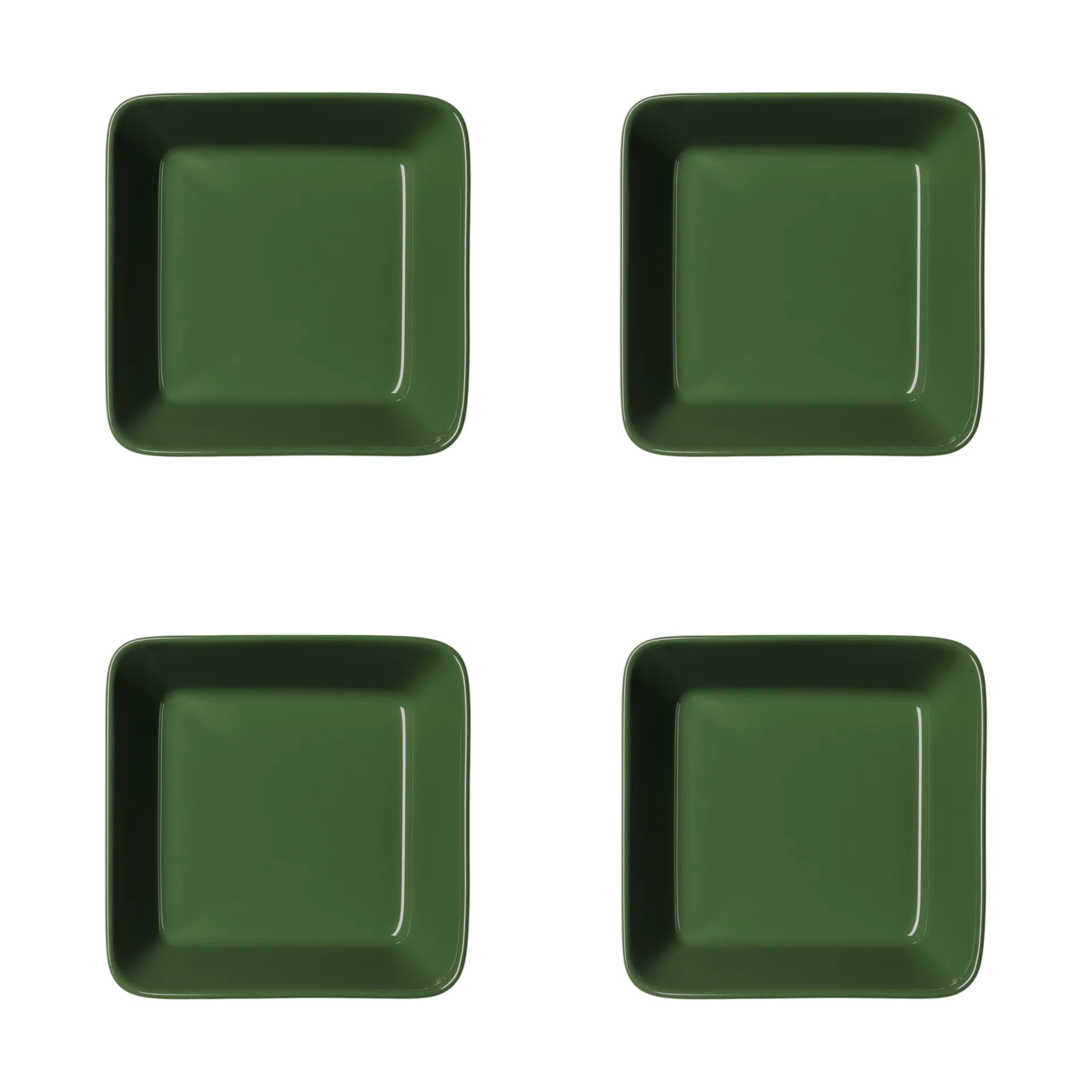 Iittala Teema neliskulmainen lautanen Metsänvihreä, 12x12 cm 4-pack