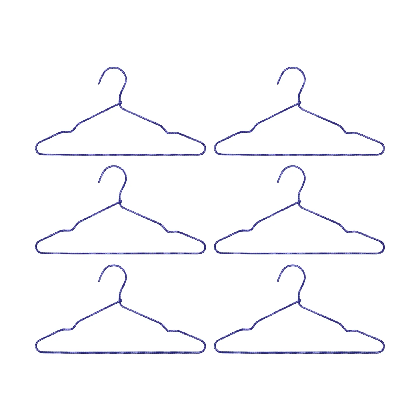 House Doctor Wire vaateripustin 6-pack Sininen