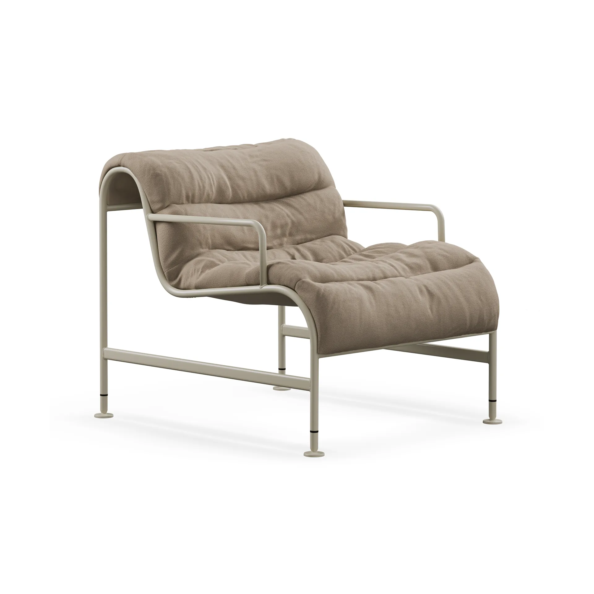 Lammhults Sunny nojatuoli käsinojilla Banrum Hemp-beige runko
