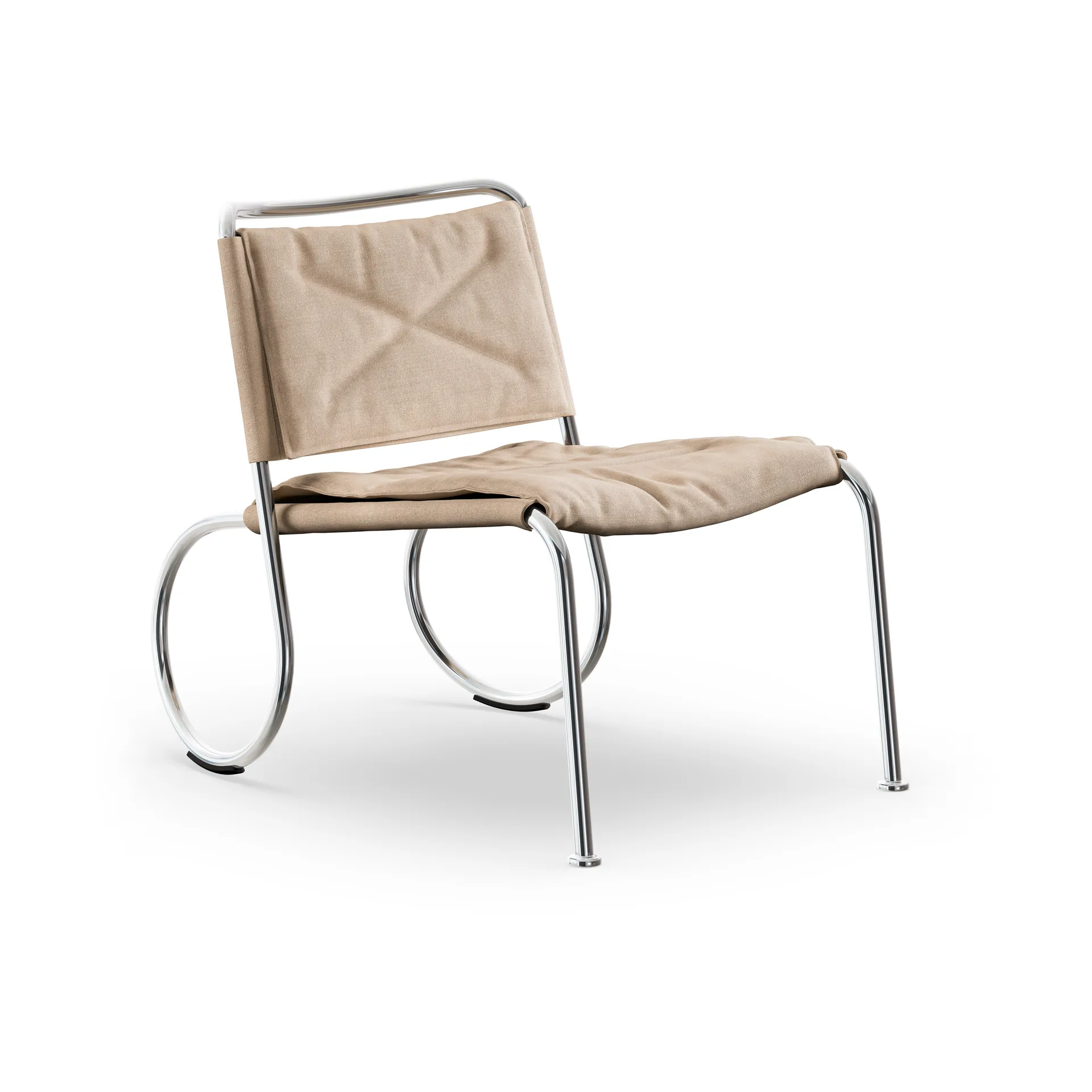 Lammhults Corso easy chair tuoli Pellavakangas natural-kromi