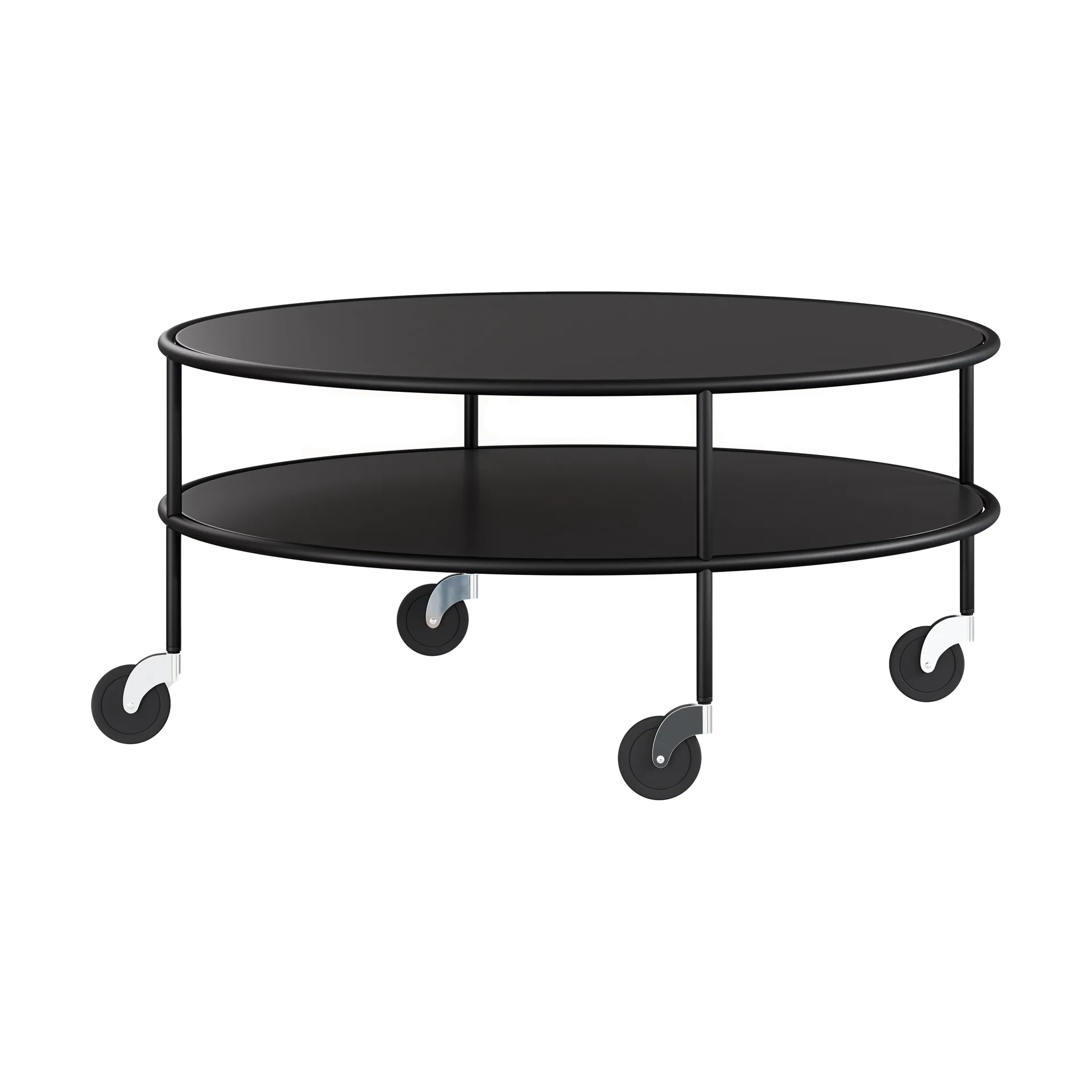 Lammhults Chicago sohvapöytä Musta laminaatti, Ø90 cm