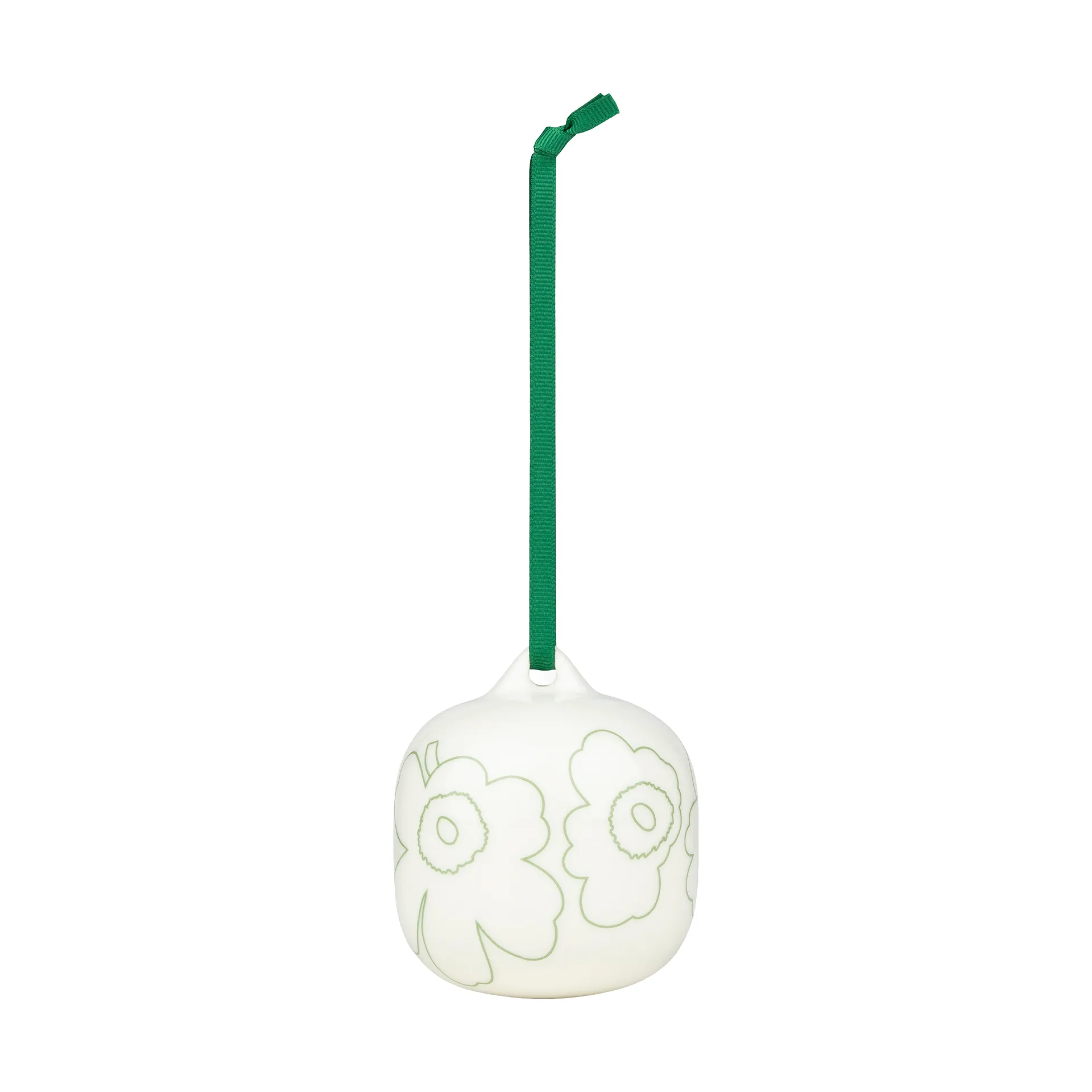 Marimekko Piirto Unikko koristeornamentti Vihreä, 7×7 cm