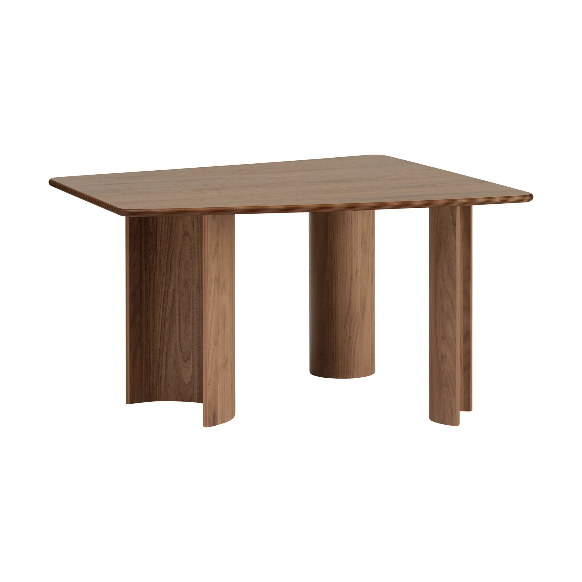 Muuto Re-norm pöytä Lakattu pähkinäviilu, 130x120 cm