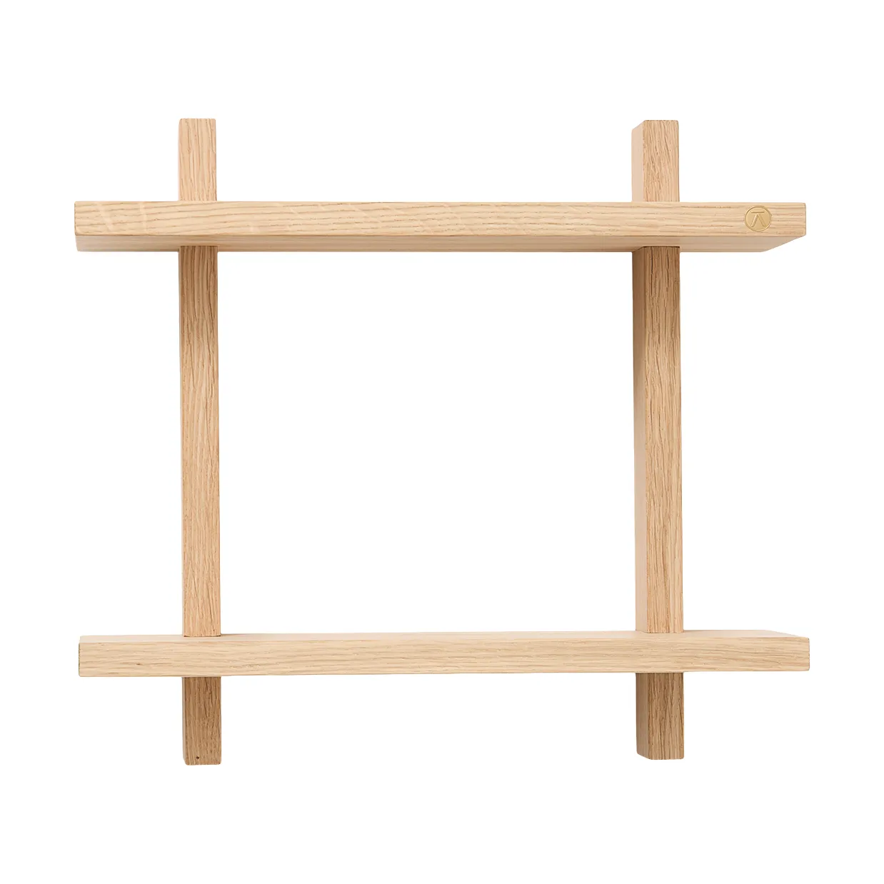 Andersen Furniture Treat seinähylly kaksinkertainen Tammi, 34×12×34 cm