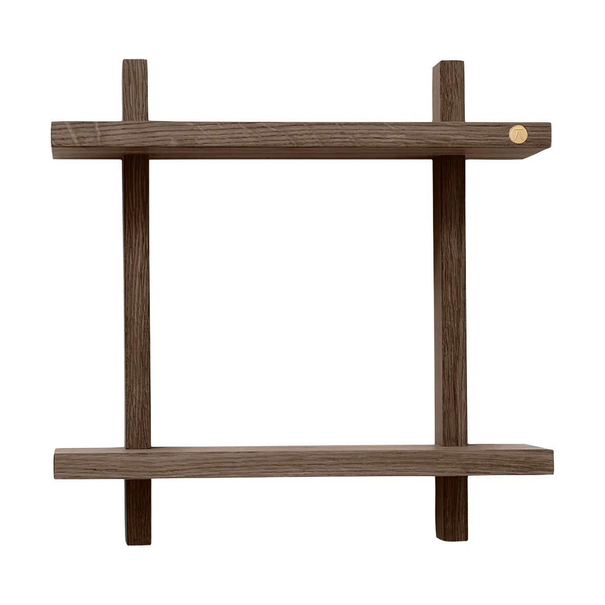Andersen Furniture Treat seinähylly kaksinkertainen Savusävyinen öljytty tammi, 34×12×34 cm
