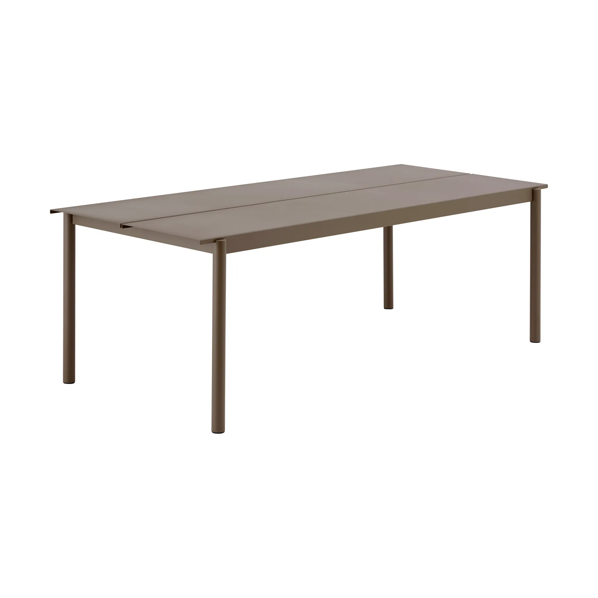 Muuto Linear Steel pöytä Taupe, 220×90 cm