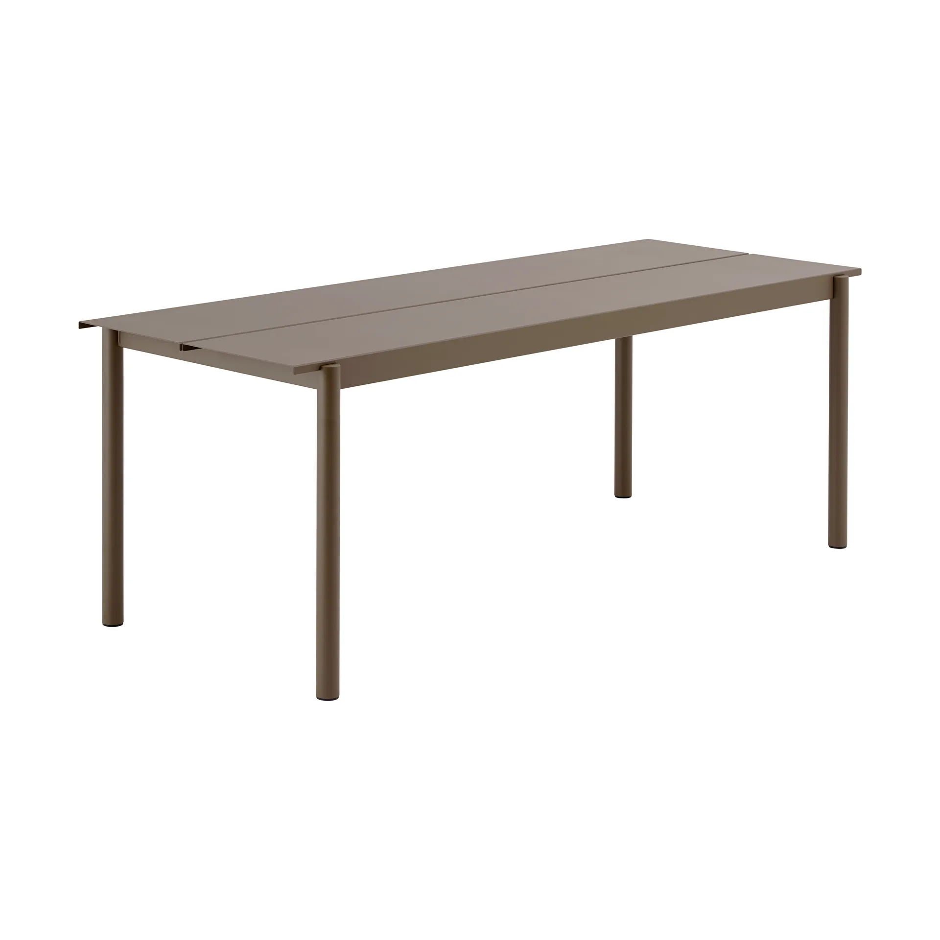 Muuto Linear steel table teräspöytä 200 cm Taupe
