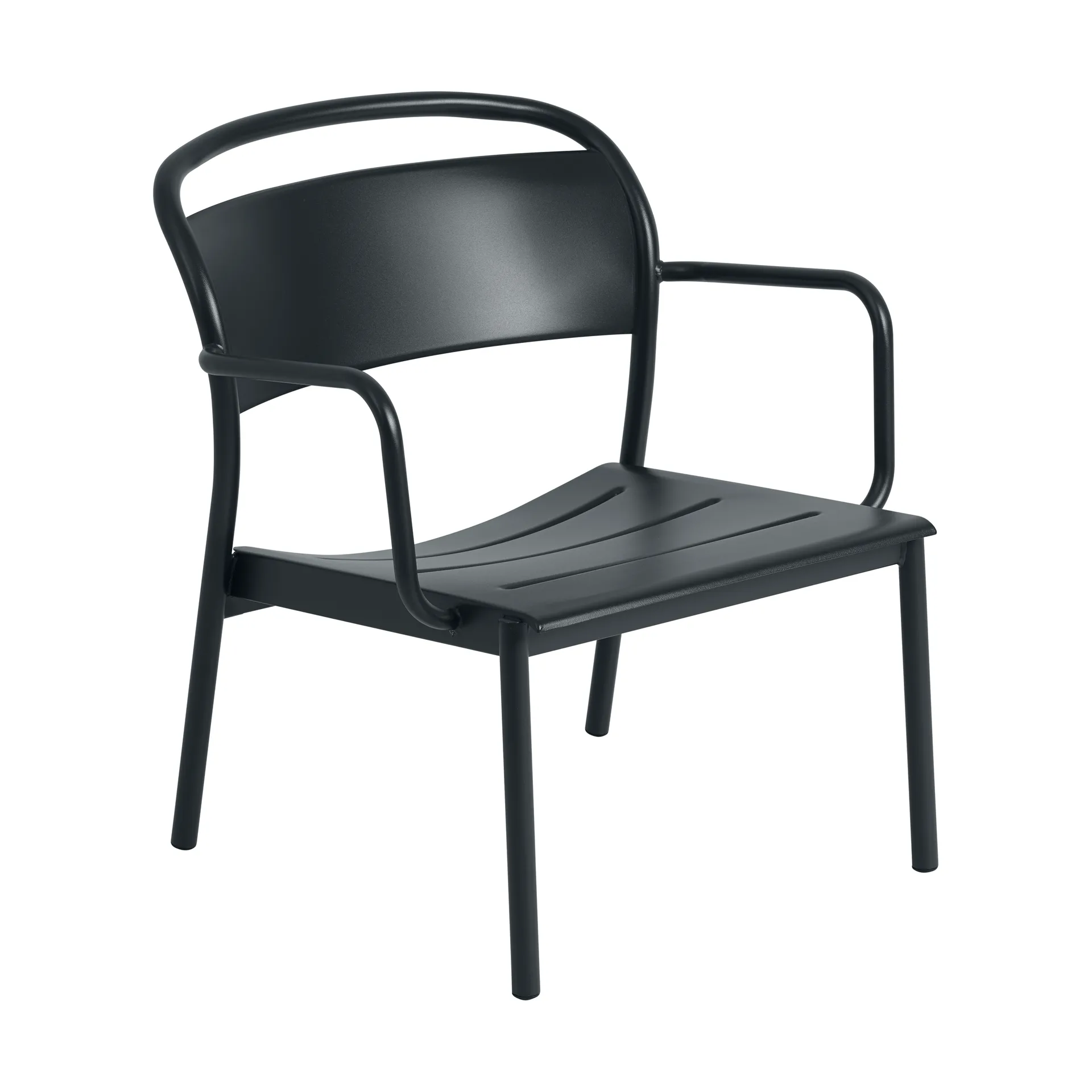 Muuto Linear Steel nojatuoli Antrasiitinmusta
