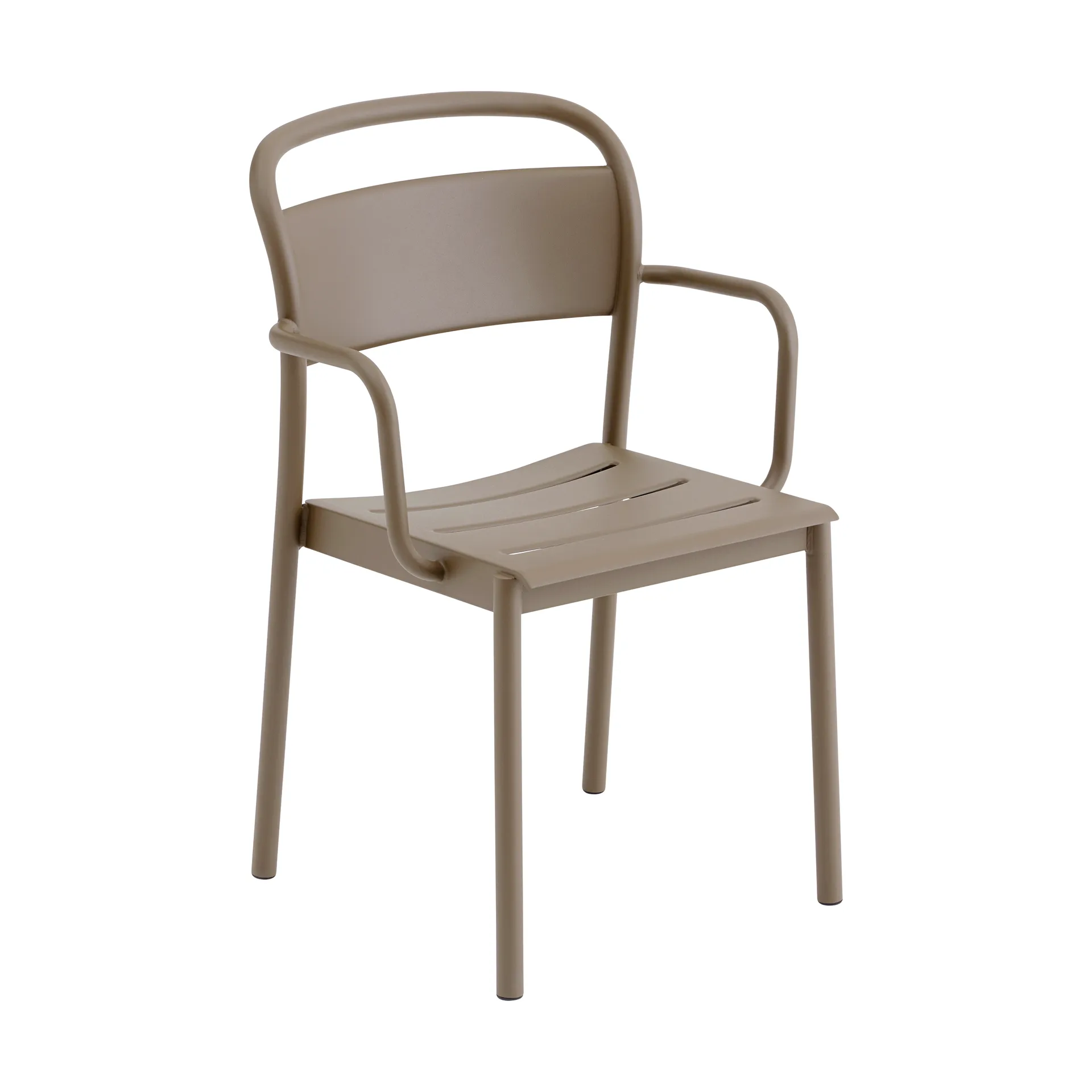 Muuto Linear steel armchair -käsinojallinen tuoli taupe