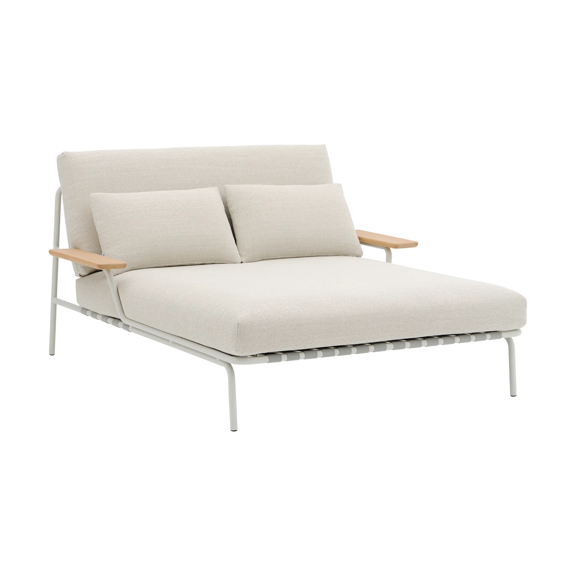 Muuto Settle leposänky Laze 1-grey, käsinojilla
