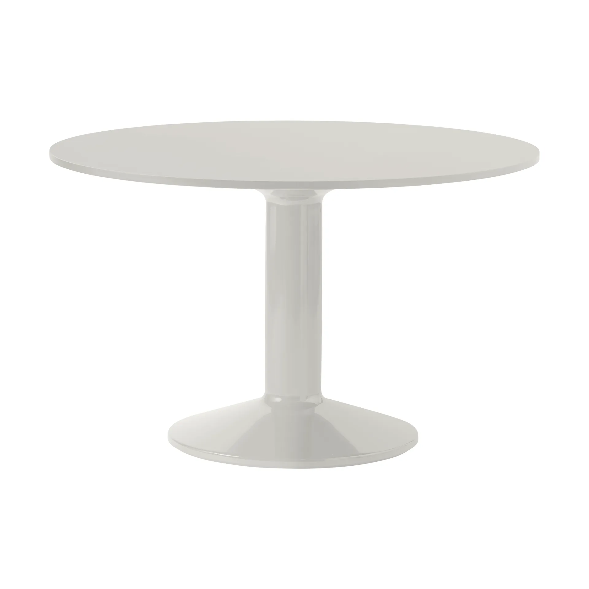 Muuto Midst pilaripöytä Grey linoleum-harmaa, Ø120 cm