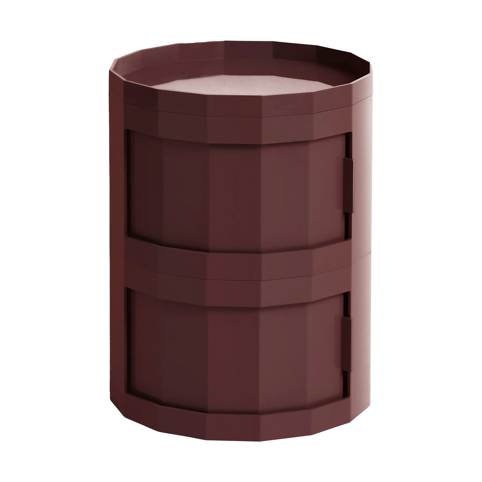 HAY Facet Cabinet 20 sivupöytä Burgundy
