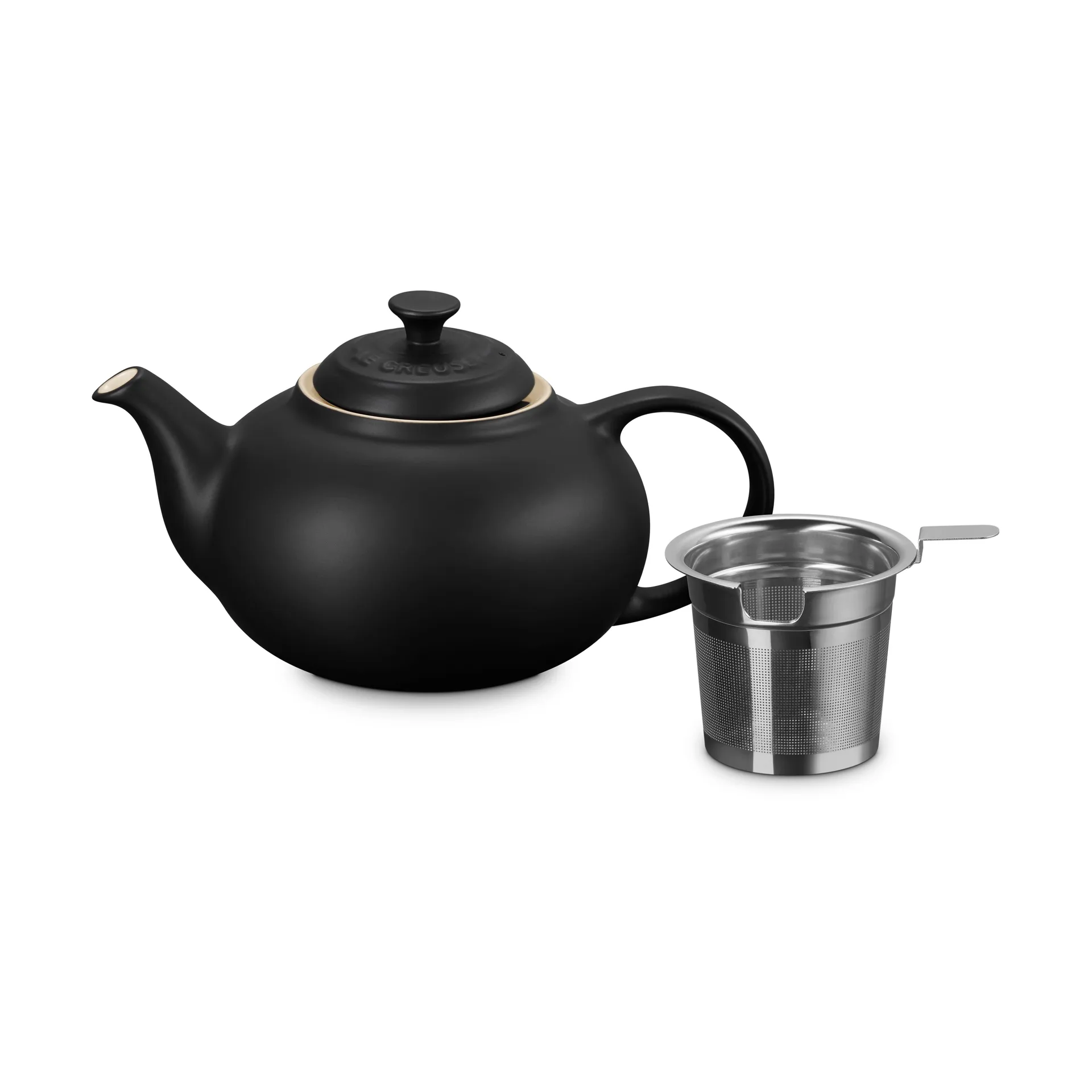 Le Creuset Le Creuset -teekannu Matte Black, siivilällä, 1,3 l