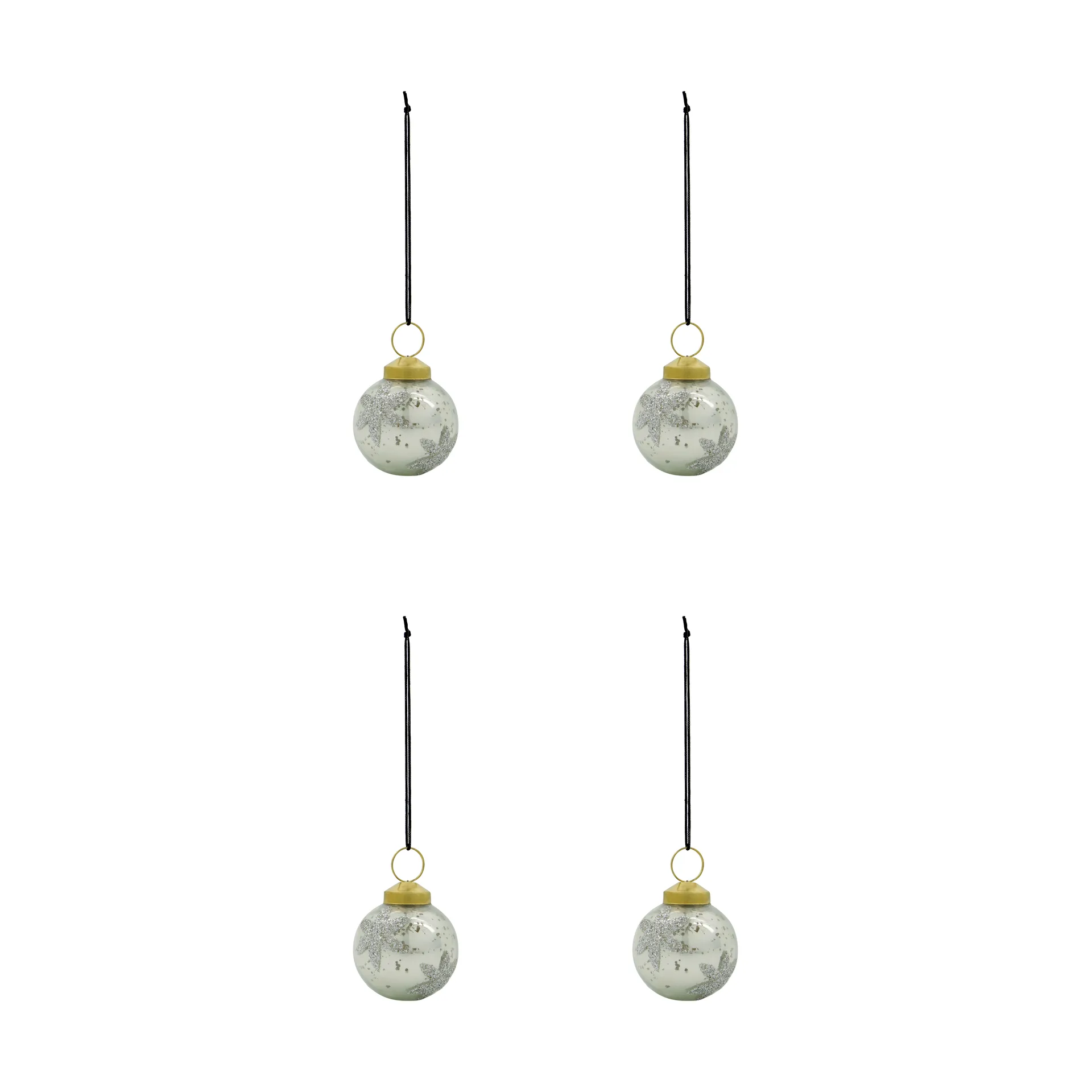 House Doctor Fiore joulukuusenkoriste 4-pack Vaaleansininen