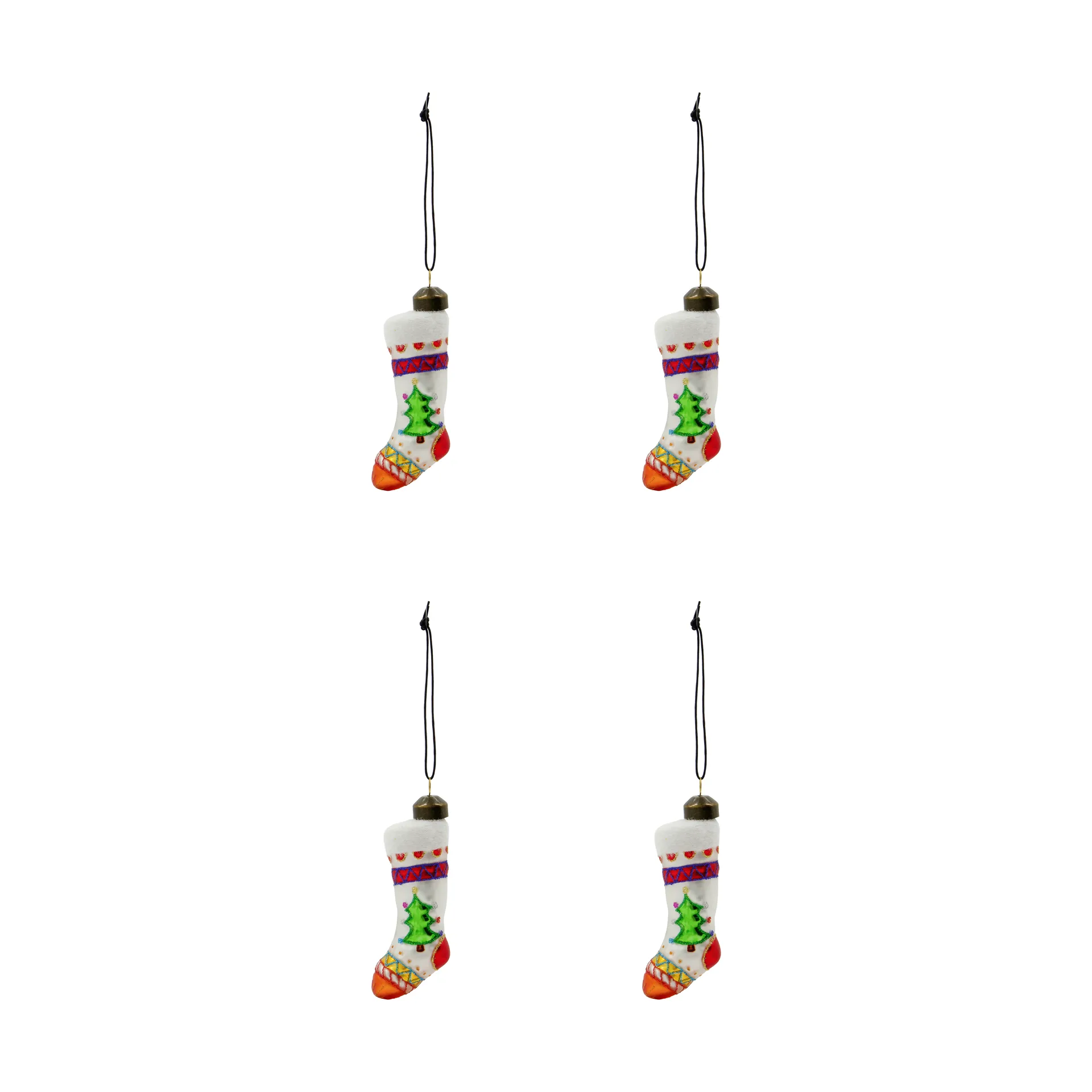 House Doctor Stok joulusukka joulukoriste 4-pack Punainen, valkoinen