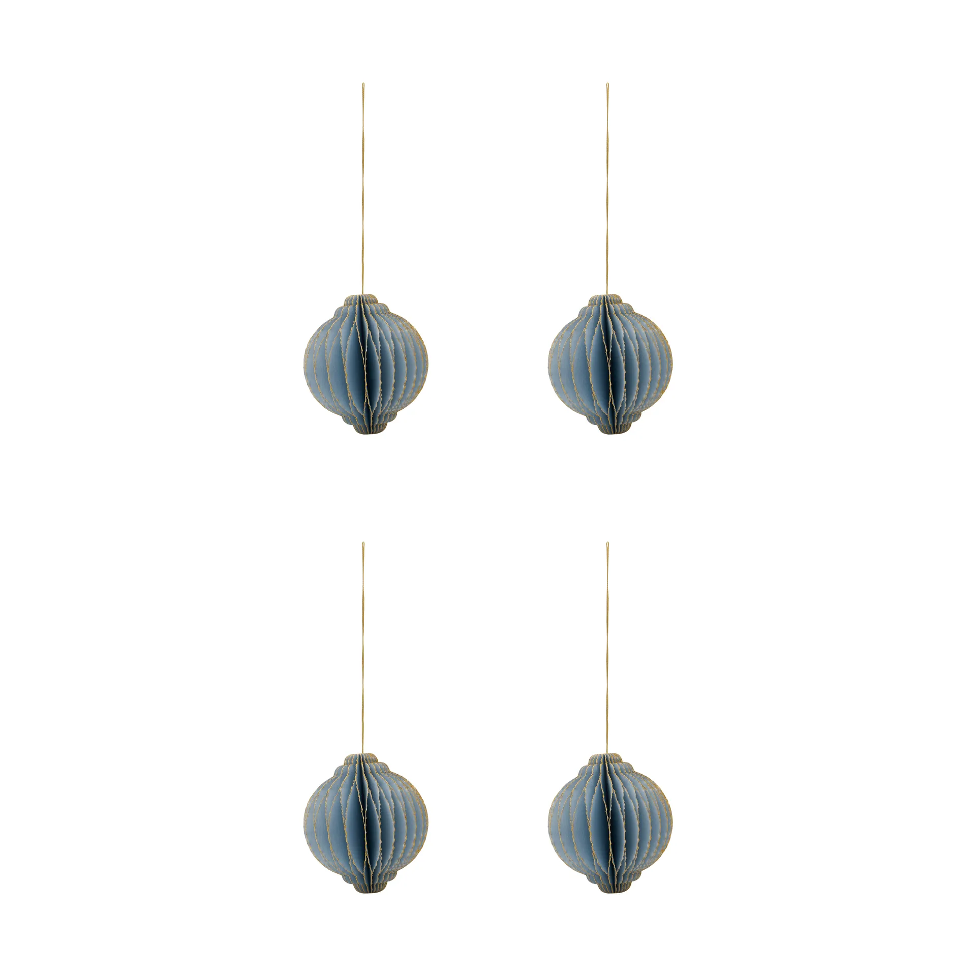 House Doctor Alsta joulukoriste 4-pack Vaaleansininen, Ø8 cm
