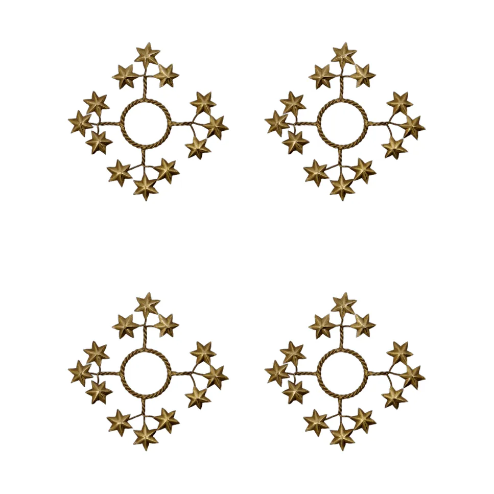 House Doctor Star kynttilämansetti 4-pack Kultainen