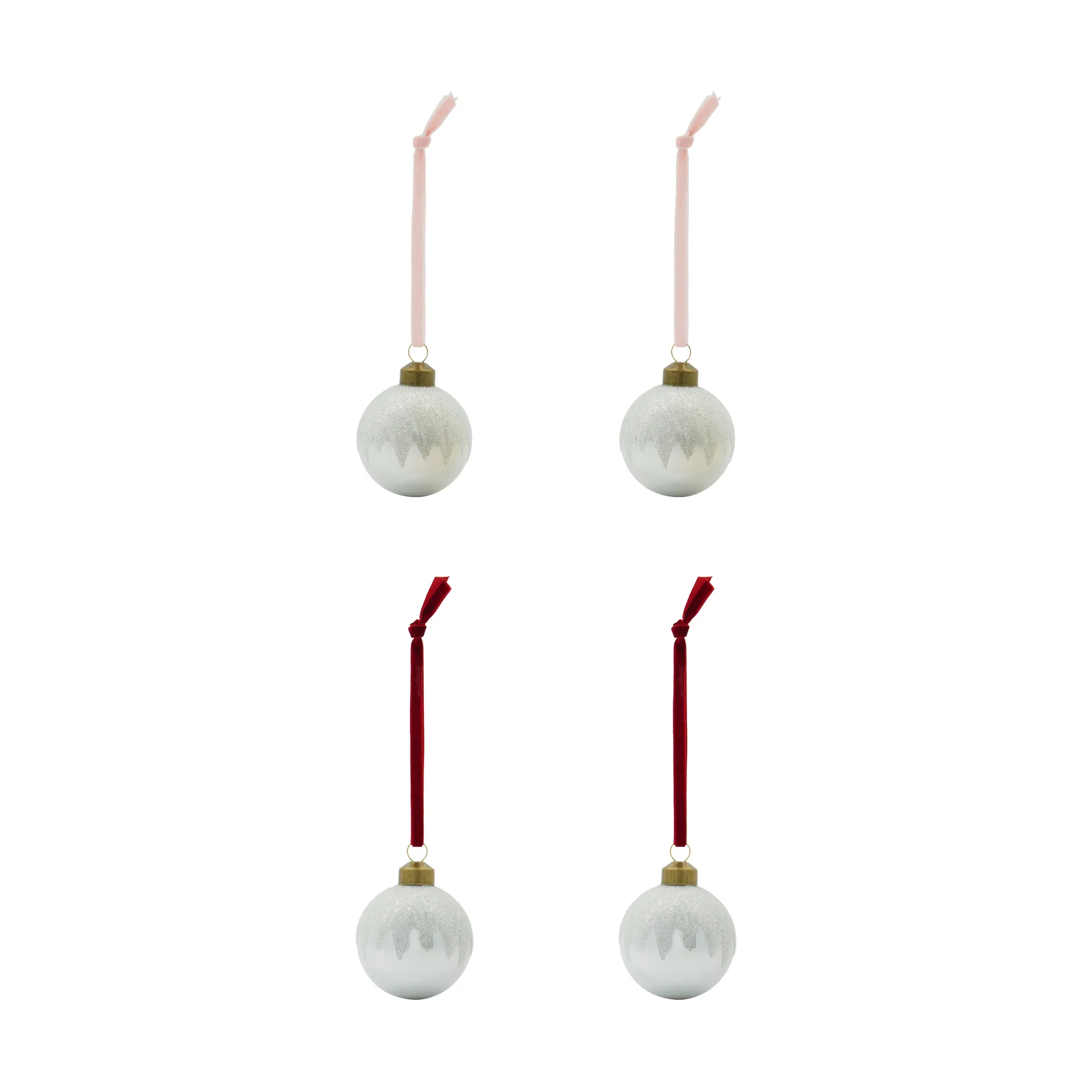 House Doctor Bano joulukuusipallo 4-pack Hopea