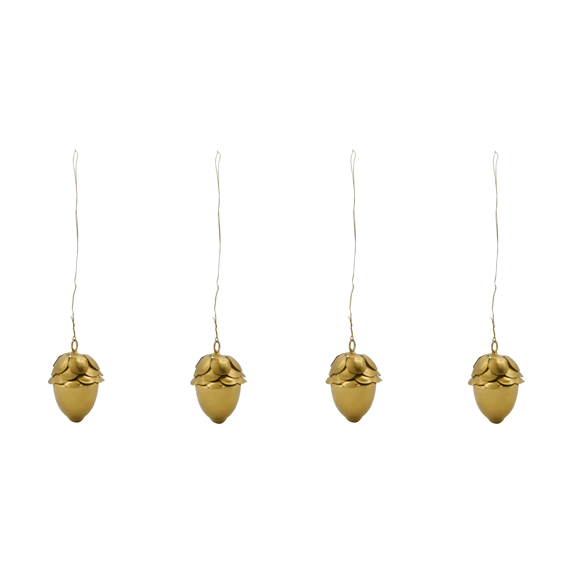 House Doctor Acorn koristelu roikkuva 4-pack Kulta