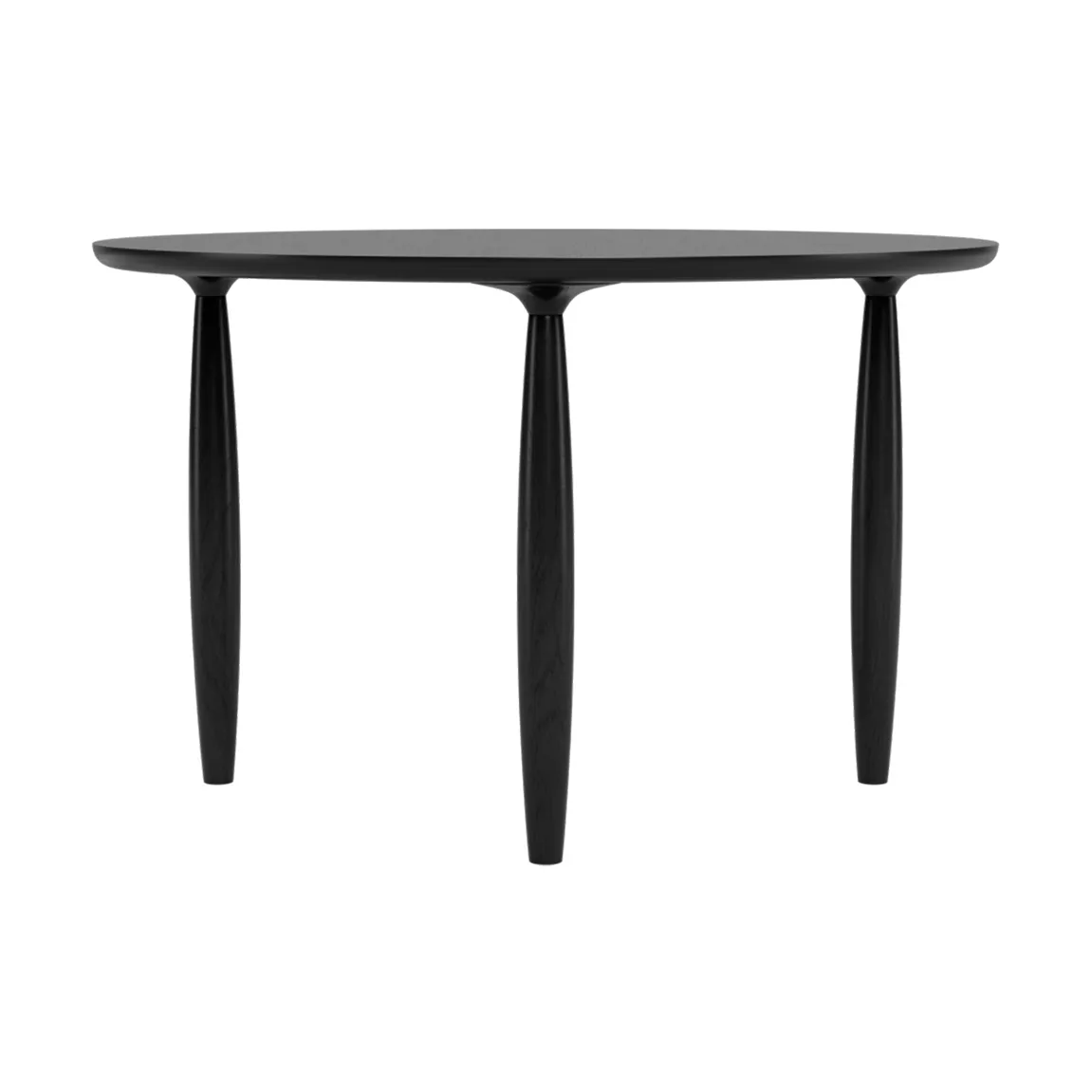 NORR11 Oku ruokapöytä Black oak, Ø120 cm